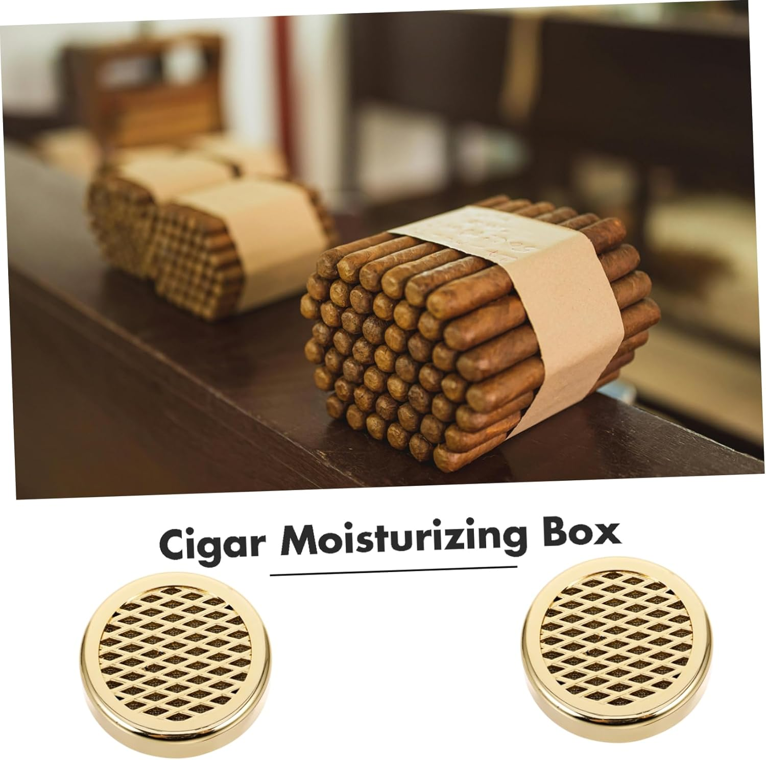 GOOHOCHY round Humidor Humidifier Sponge for Cigar Box Reusable Humidify Piece Maintains Optimal Humidity Fits Cigar Sizes image number 3