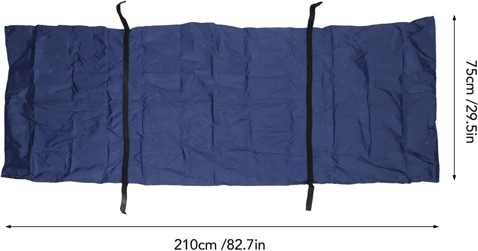 Cadaver Bag, Emergency Body Storage Bag, Thickened Leak Proof Corpse Bag, Silver Coated Oxford Waterproof Bags with 4 Handles, Reusable for Corpse Storage and Transportation (210 * 75CM) image number 2