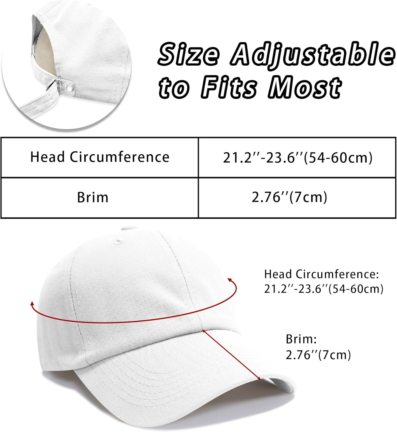 NPQQUAN Original Classic Low Profile Baseball Cap Golf Dad Hat Adjustable Cotton Hats Men Women Unconstructed Plain Cap - 2 Packs Black, 2 image number 4