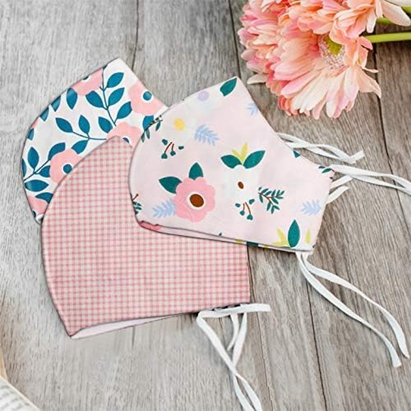 Kalolary 7PCS Pink Fat Quarters Fabric Bundles, Cotton Print Fabric with Green Leaf Red Fruit Gypsophila Strawberry White Flower for DIY Sewing Patterns Craft（19.6" X 15.7", Pink） image number 4