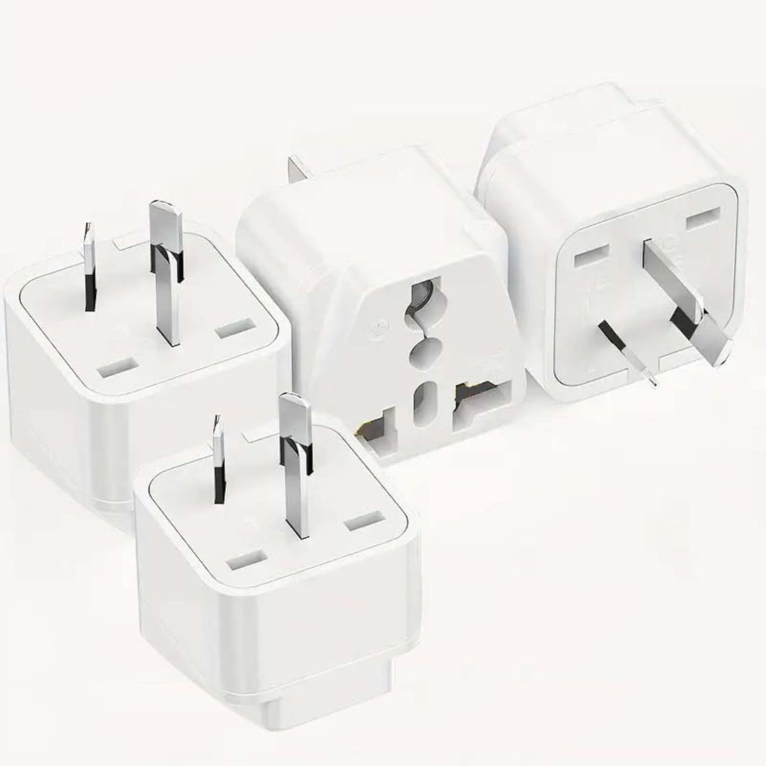 Generic 4-Pack Universal Travel Adapter Set for Australia: US, UK, EU, India to AU image number 4