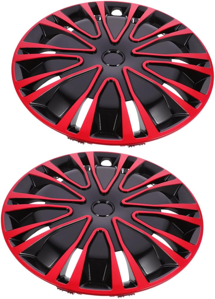 SWOOMEY 2Pcs Car Wheel Covers Hubcap Wheel Cover Replacement for Car DIY Decorative image number 2