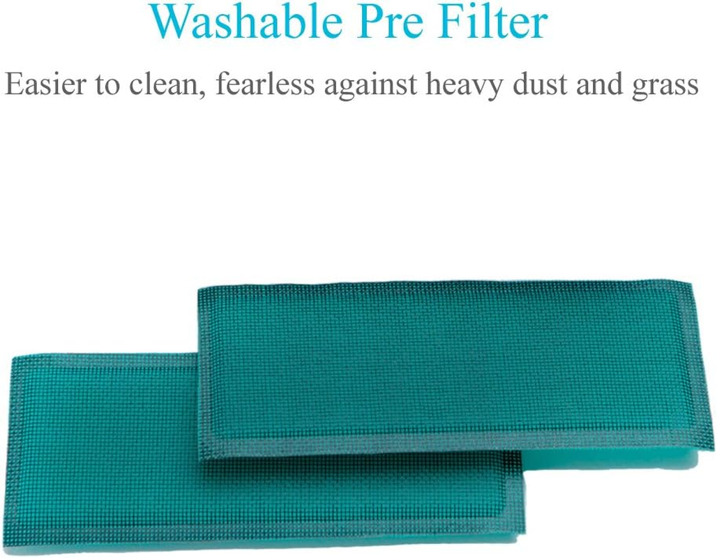 2 Pack 697153 Air Filter, Compatible for Briggs and Stratton 698083 795115, John Deere Gy20573, Premium Lawn Mower Air Cleaner image number 3