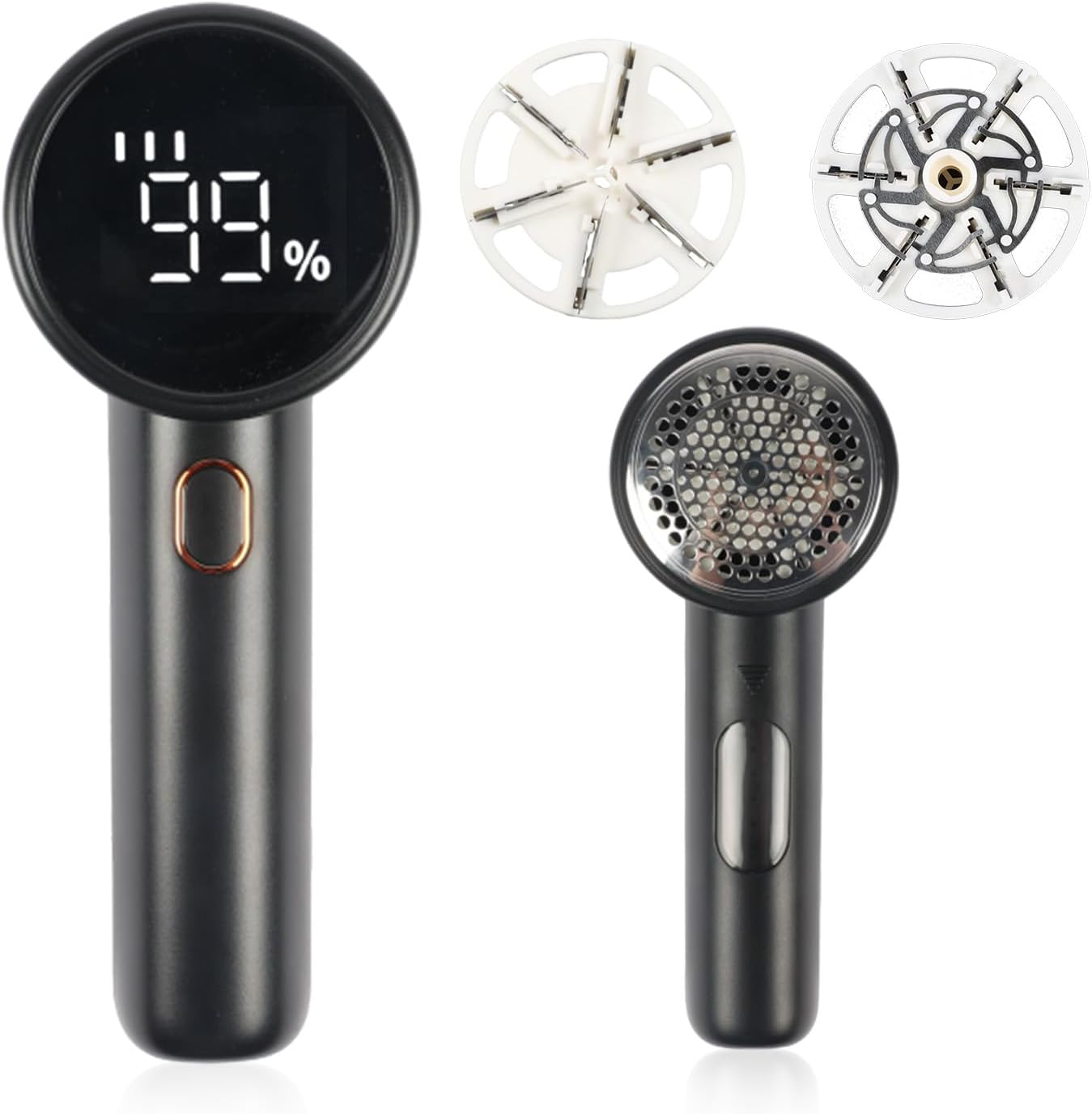 Fabric Shaver，Rechargeable Lint Shaver、Electric Portable Sweater Hair Remover，Digital LED Display Screen，Fabric Shaver for Furniture