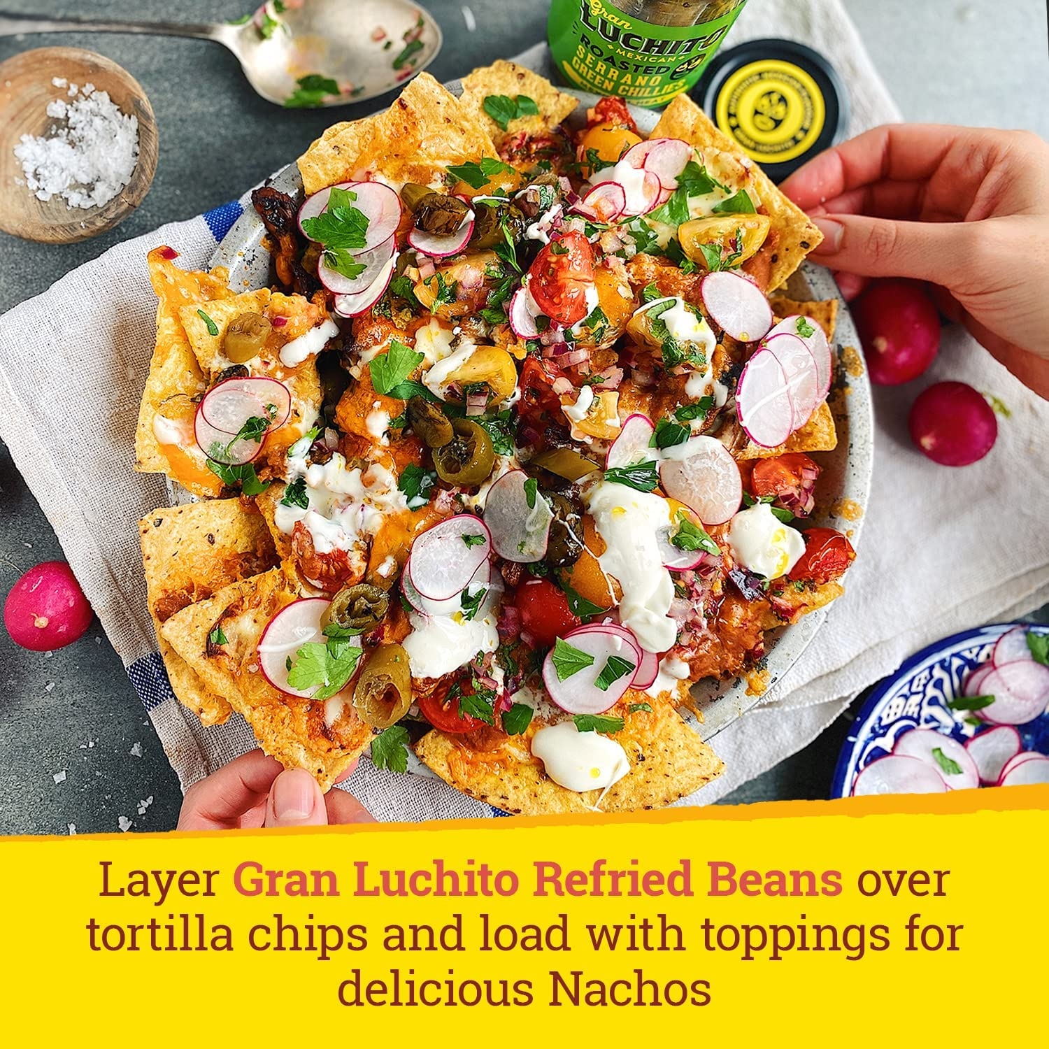 Gran Luchito Gran Luchito Refried Beans with Smoky Chipotle, 430 G (97187)