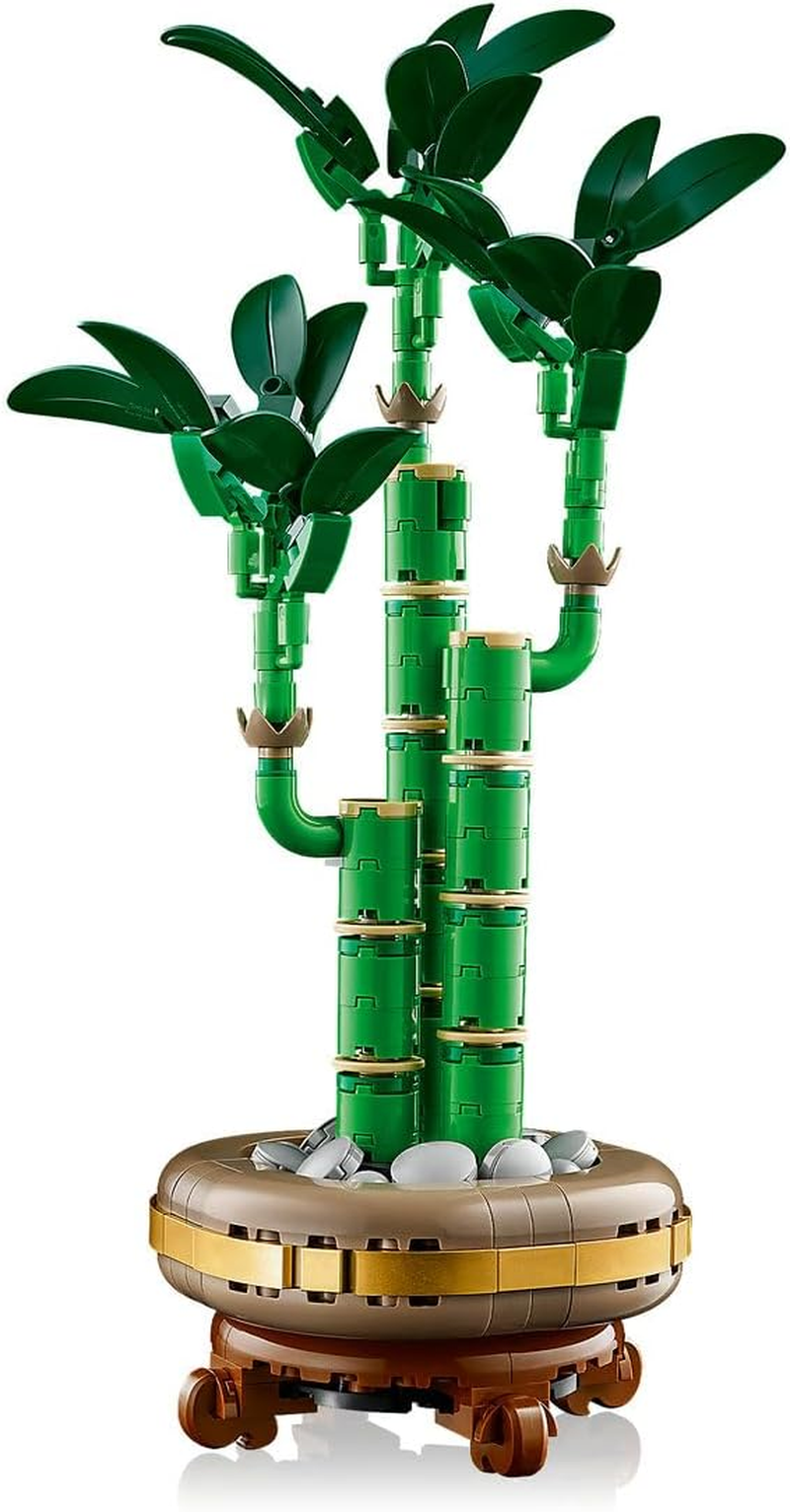 LEGO Botanicals Lucky Bamboo Indoor Artificial Plant Set, Craft Kit for Adults Includes a Buildable Pot for Office or Home Decor, Building Set for Women & Men 10344 image number 6