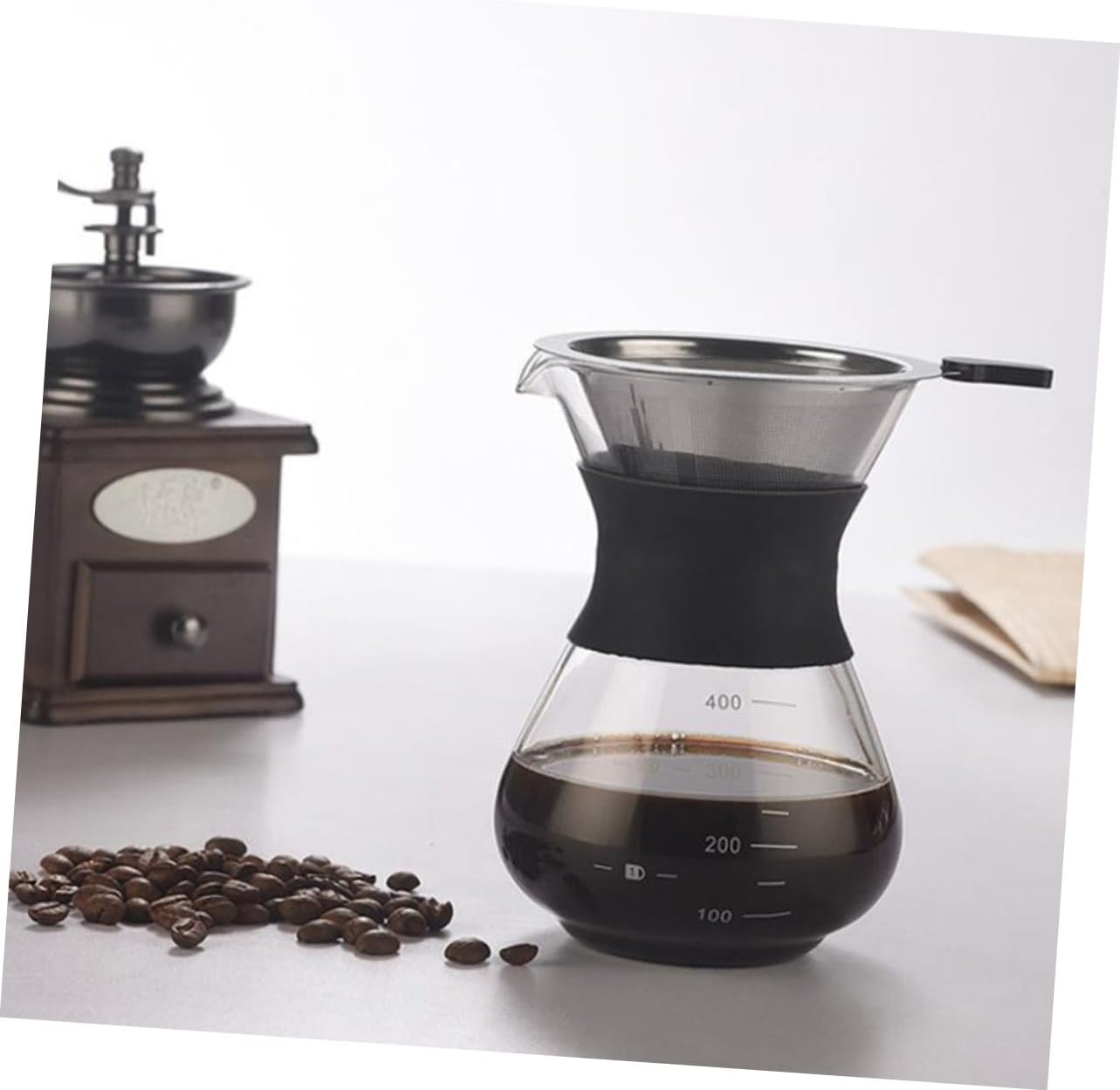 WATIIFUFU Reusable Stainless Steel Coffee Filter Mesh Strainer Rust-Proof Multipurpose Residue Filter for Drip Coffee Brewing and Flower Tea, Handheld Design, Paperless Compatible Random Style image number 4