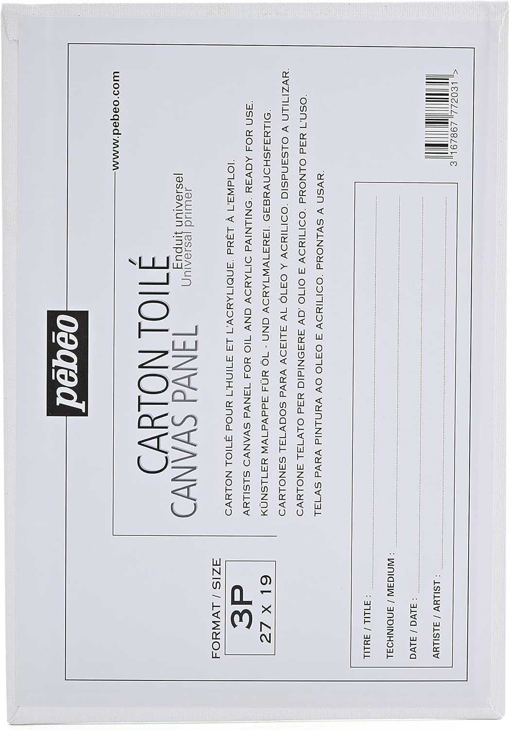 Pebeo 777203 Painting Cardboard 27 X 19 Cm image number 2