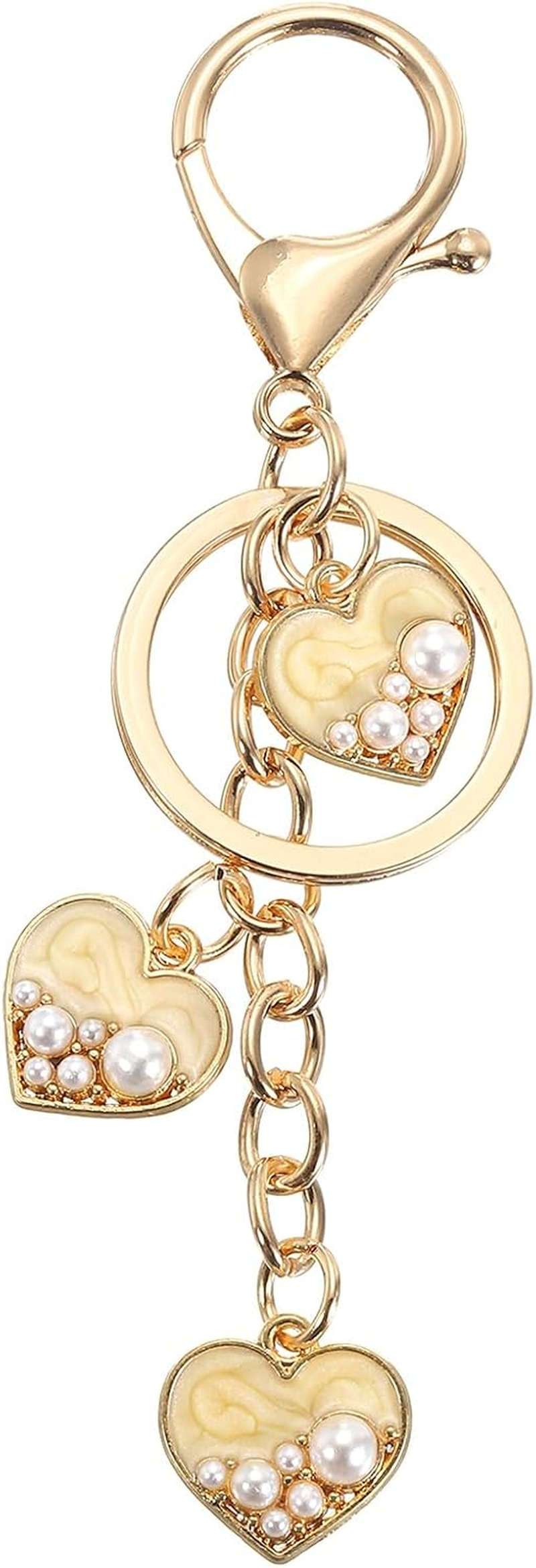 Sourcing Map Y2K Heart Keychain, Alloy Keyring Bag Charm, Cute Accessories for Women Purse, Handbag, Car Key image number 2