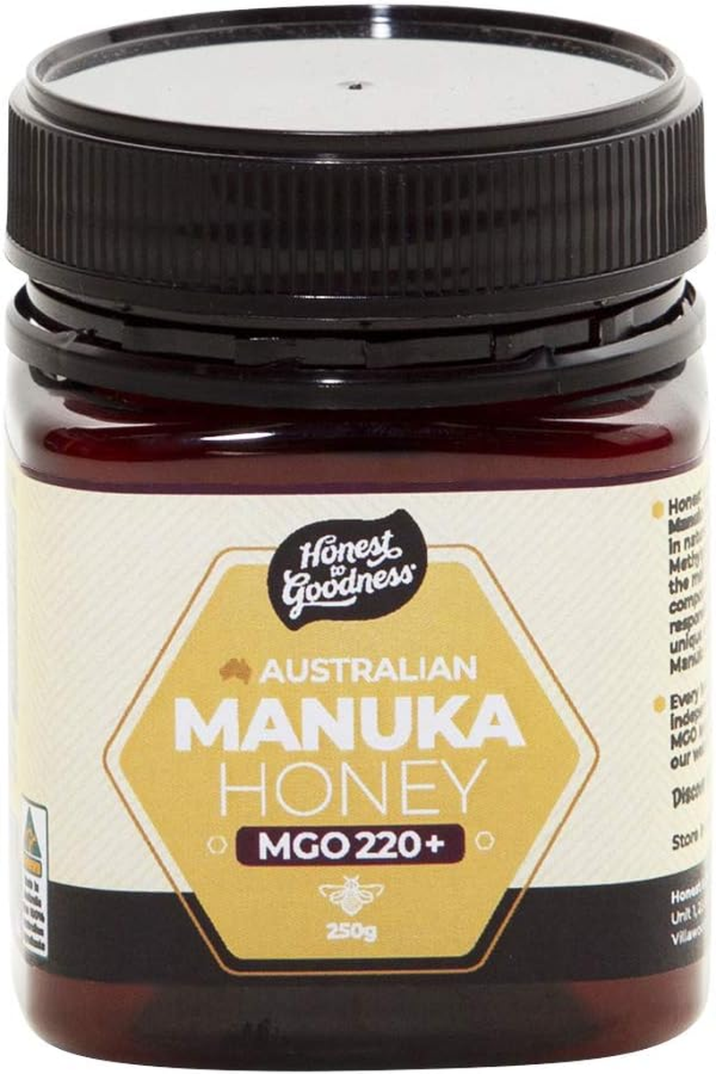 Honest to Goodness Australian Manuka Honey 220+ MGO, 250 G - Sourced from 100% Australian Hives. Premium Quality, Ethically Harvested and Deliciously Good. image number 2