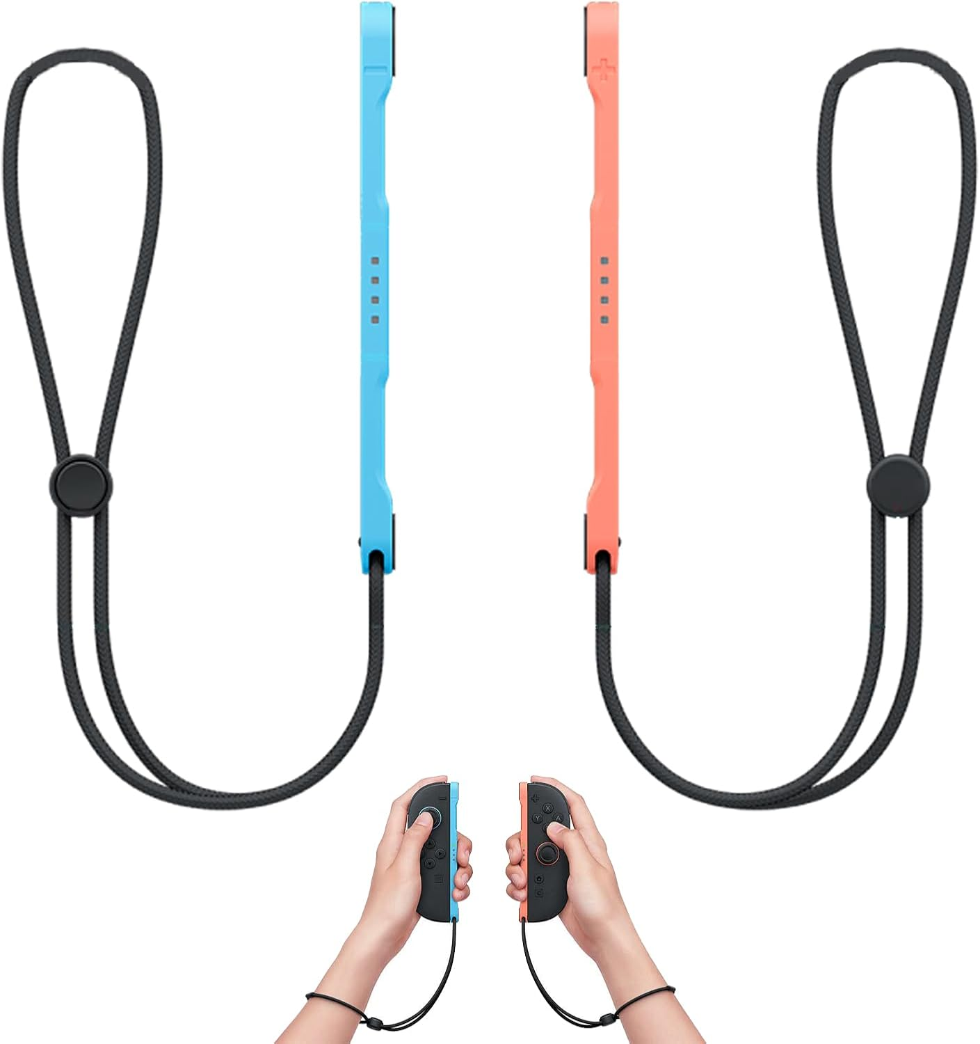 Hzqzaoan Wrist Strap for Switch 2 Joycons Strap Grips - Official Style Enhanced Wristband for Switch 2 Sports Games, Anti-Slip Secure Accessories for Nintendo Switch 2 Joycon Controller (Pair) image number 1