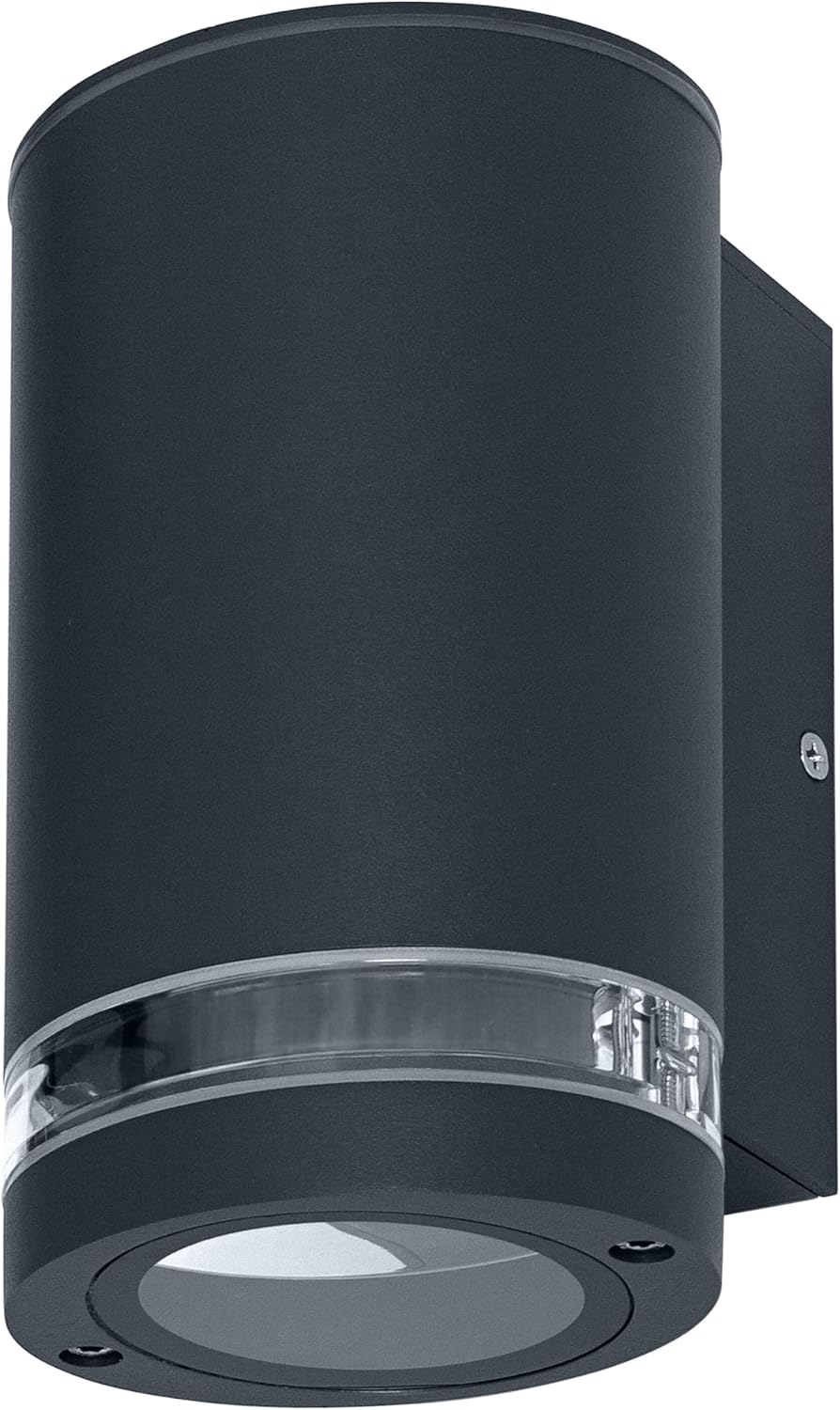 OSRAM Outdoor Wall Light GU10 Downlight with Gap Ring, Indirect Light, Aluminium Housing Dark Grey, IP44 & IK03, Wall Light for Facades image number 1