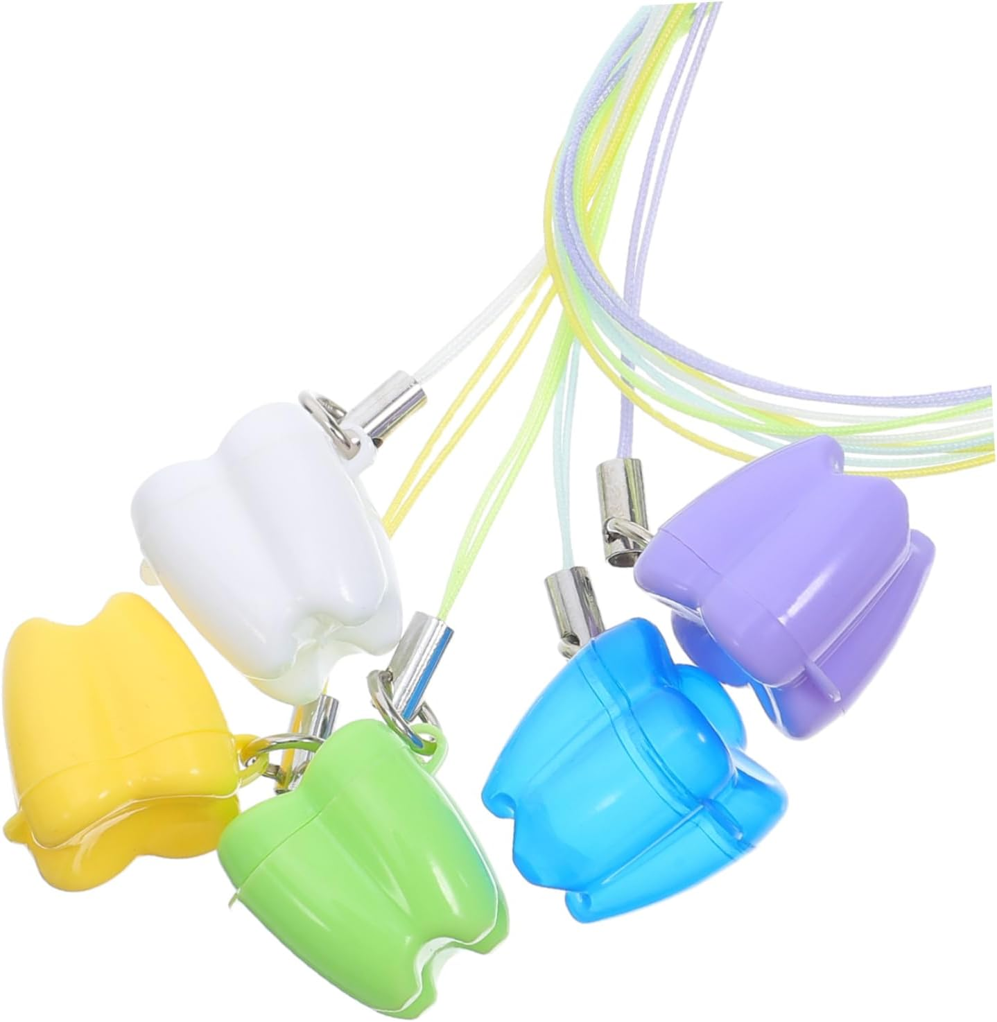 5Pcs Teeth Collector Plastic Storage Box Tooth Necklace Party Supplies for Boys and Girls Keepsake image number 1