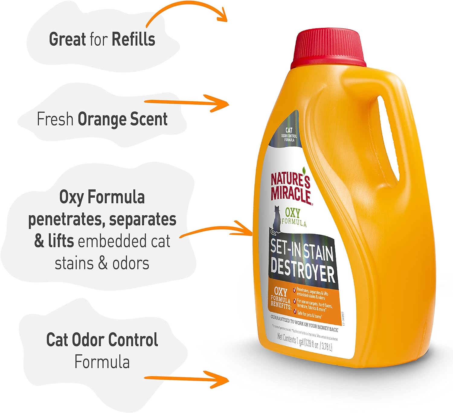 Nature'S Miracle Oxy Formula Set-In Stain Destroyer for Cat 3.78 Litre image number 2