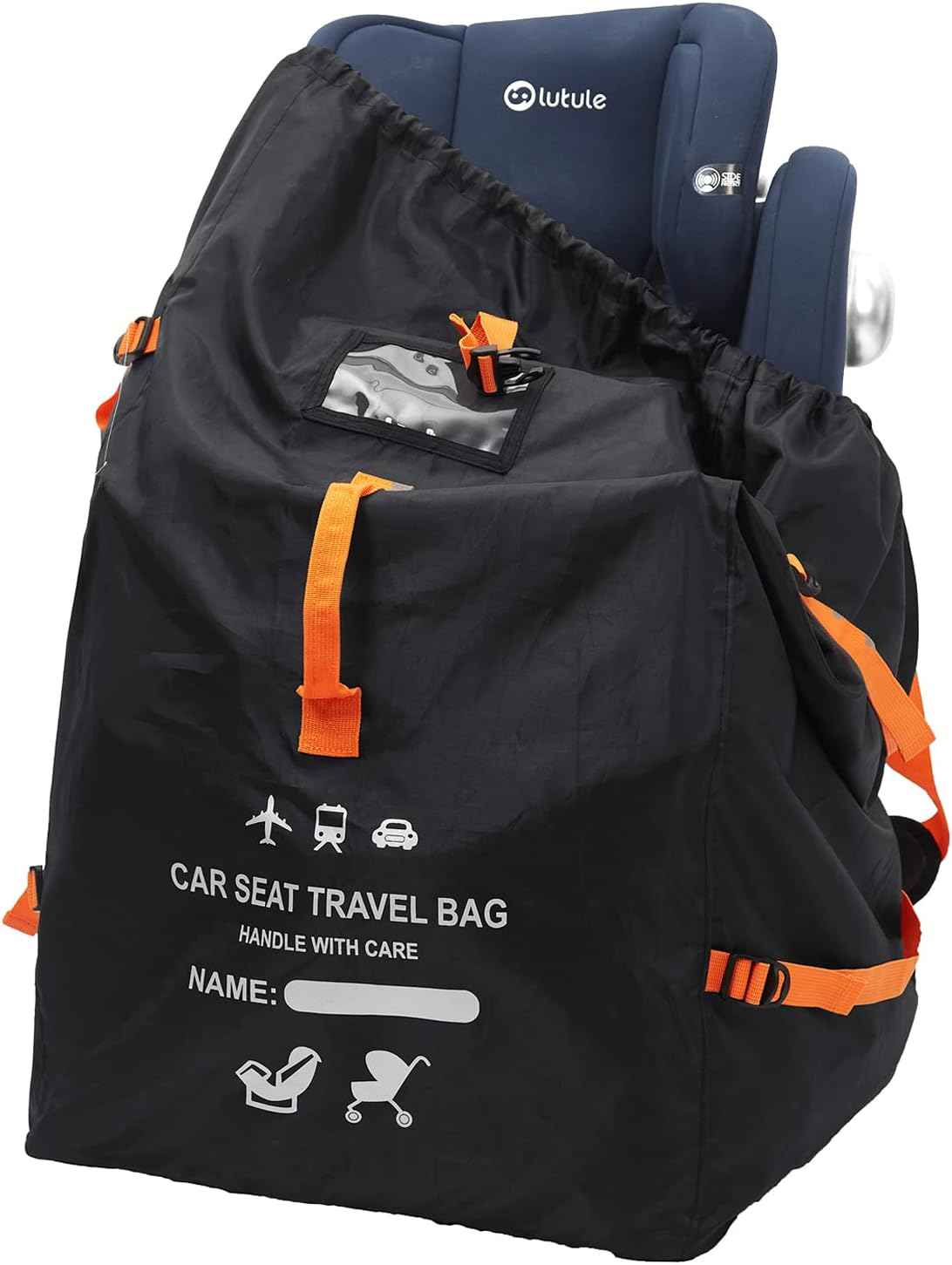 Clearworld Car Seat Travel Bag for Air Travel, Durable Gate Check Bag for Airport,Foldable Baby Stroller Travel Carry Bag, Fits Car Seats, Infant Carriers & Booster,Universal Size