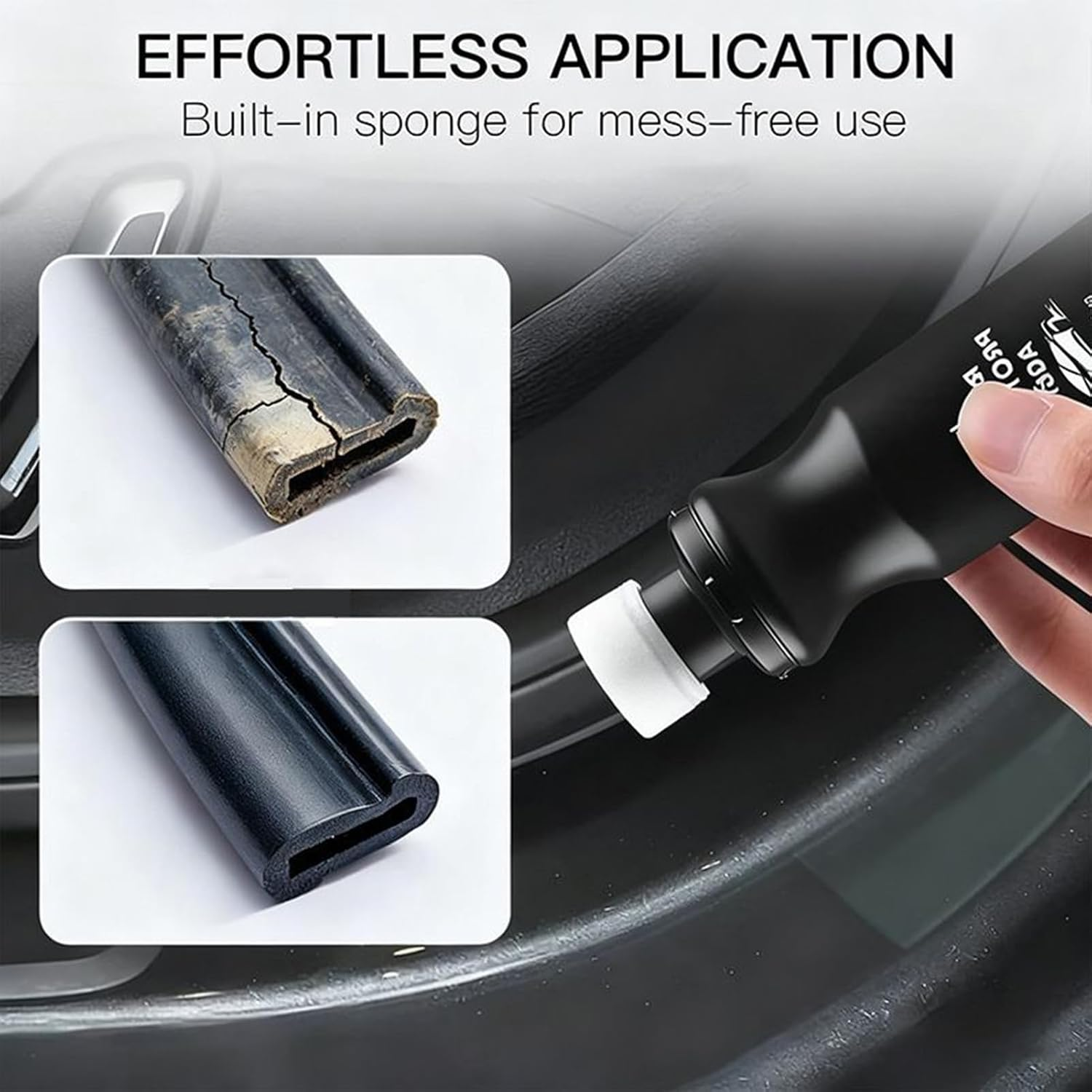 Rubber Protector 100Ml - Car Rubber Care, Window Seal Protective Agent | Automotive Rubber Sealant, Dry Lubricant, Window & Trunk Seals - Maintains and Prolongs Vine image number 3