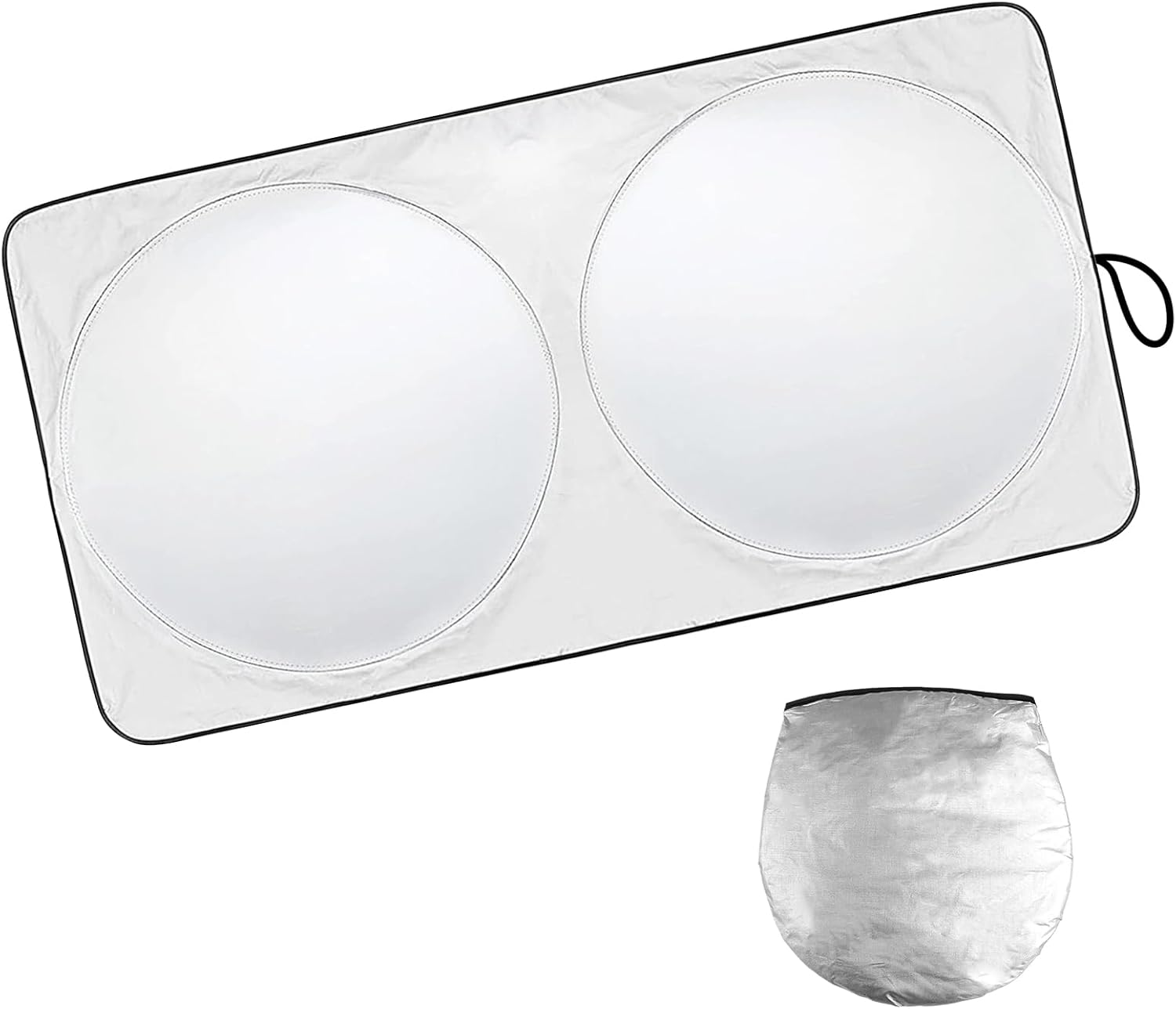 Windshield Sun Shade, Premium Foldable Windshield Sun Cover, Car Windscreen & Dashboard Heat Protector, Compact Folding Design for Easy Storage, Fits Most Sedans, Suvs & Trucks (Size: 160X85Cm)