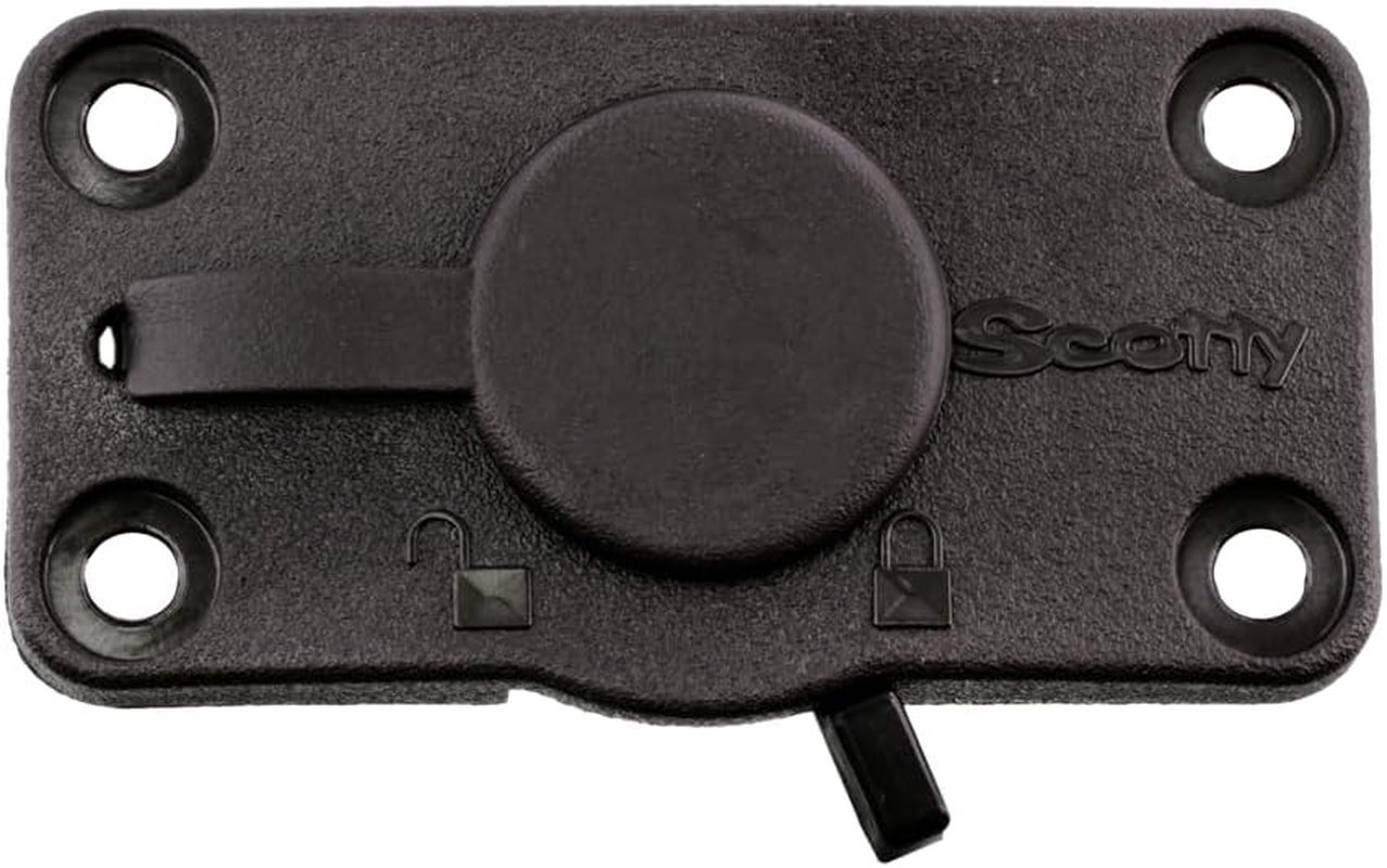 Scotty #244L-BK Locking Flush Deck Mount W/Rain Cap (Black) image number 4