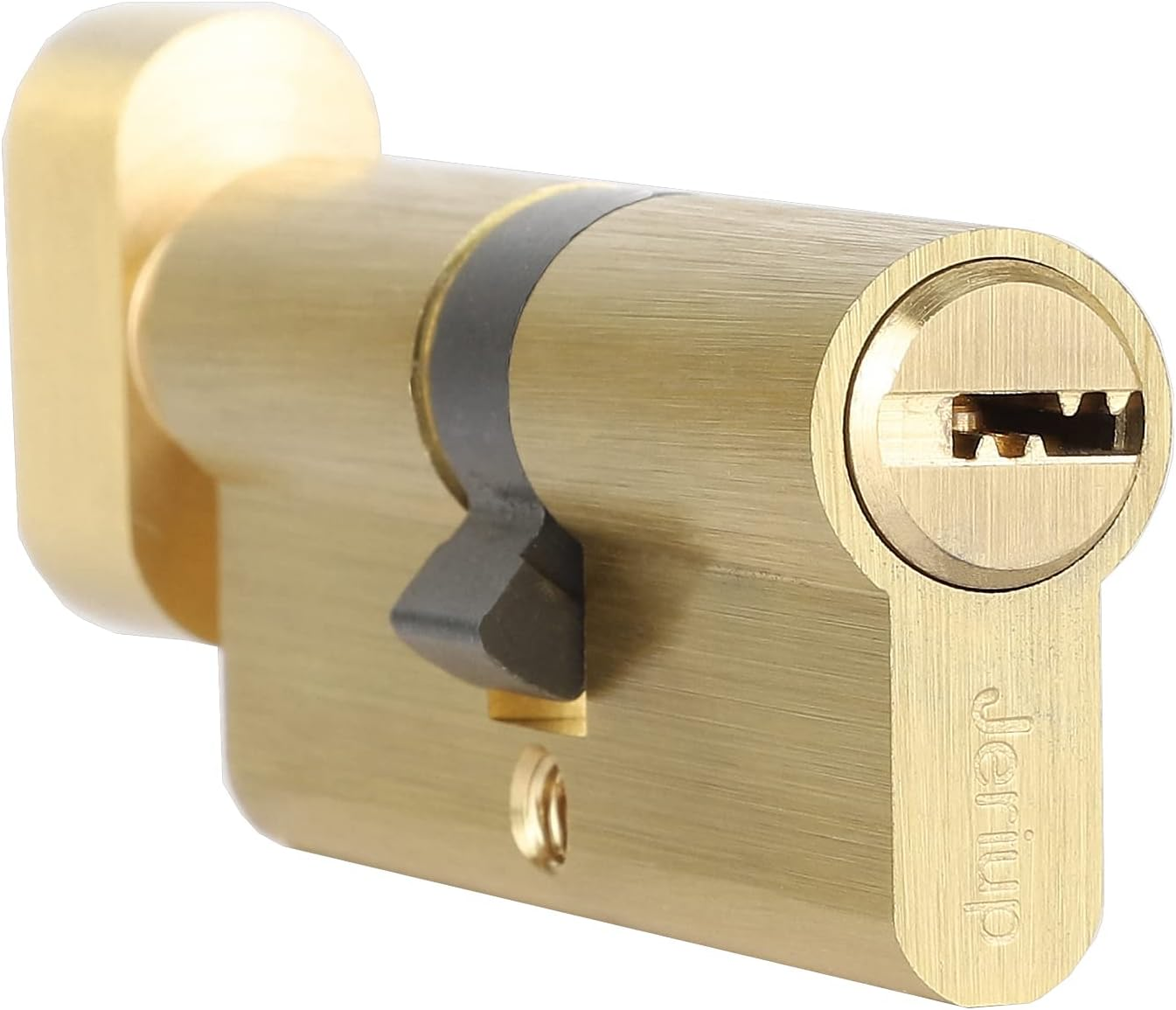 80Mm (35/10/35) Oil Rubbed Bronze (Black Color) Euro Cylinder with 5 Keys (Dimple), Single Open Copper Cylinder, Suitable for Wooden, Composite, UPVC or Aluminium Doors with a Euro Profile