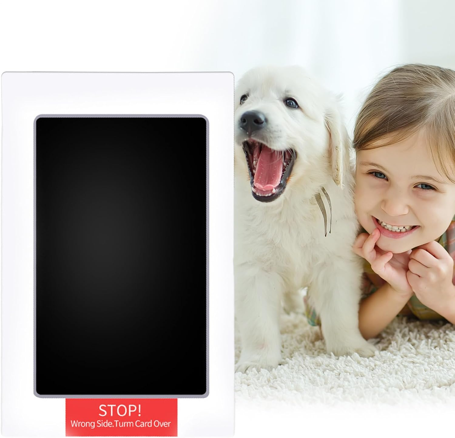 Inkless Baby Hand and Footprint Kit | Inkless Hand and Footprint Kit for Toodler,User-Friendly Foot Printing Set with Clean-Touch for Cards Keepsake Frame Photo Frames image number 4