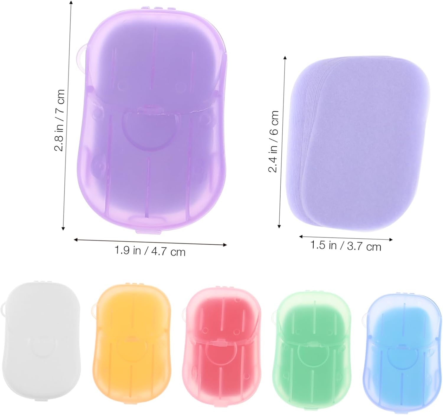 GALPADA 120Sheets Portable Paper Soap of Travel-Friendly Soaps for Camping Hiking and Outdoor Activities Convenient Hand Washing for Hotels and Public Toilets Fragrant Options image number 4