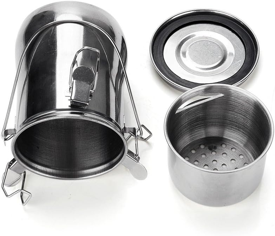 Arrtx Portable Stainless Steel Leak-Proof Premium Brush Washer with Lid and Filter Screen image number 2