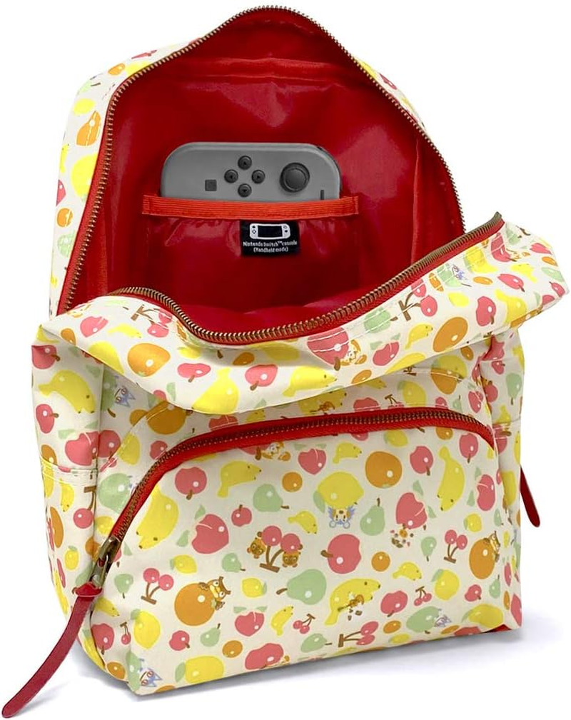 Controller Gear Animal Crossing - Fruit Pattern - Small Backpack for Women, Girl'S Cute Mini Bookbag Purse, Travel Bag for Nintendo Switch Console & Accessories - Nintendo Switch - Animal Crossing: Tom Nook Quilted image number 2