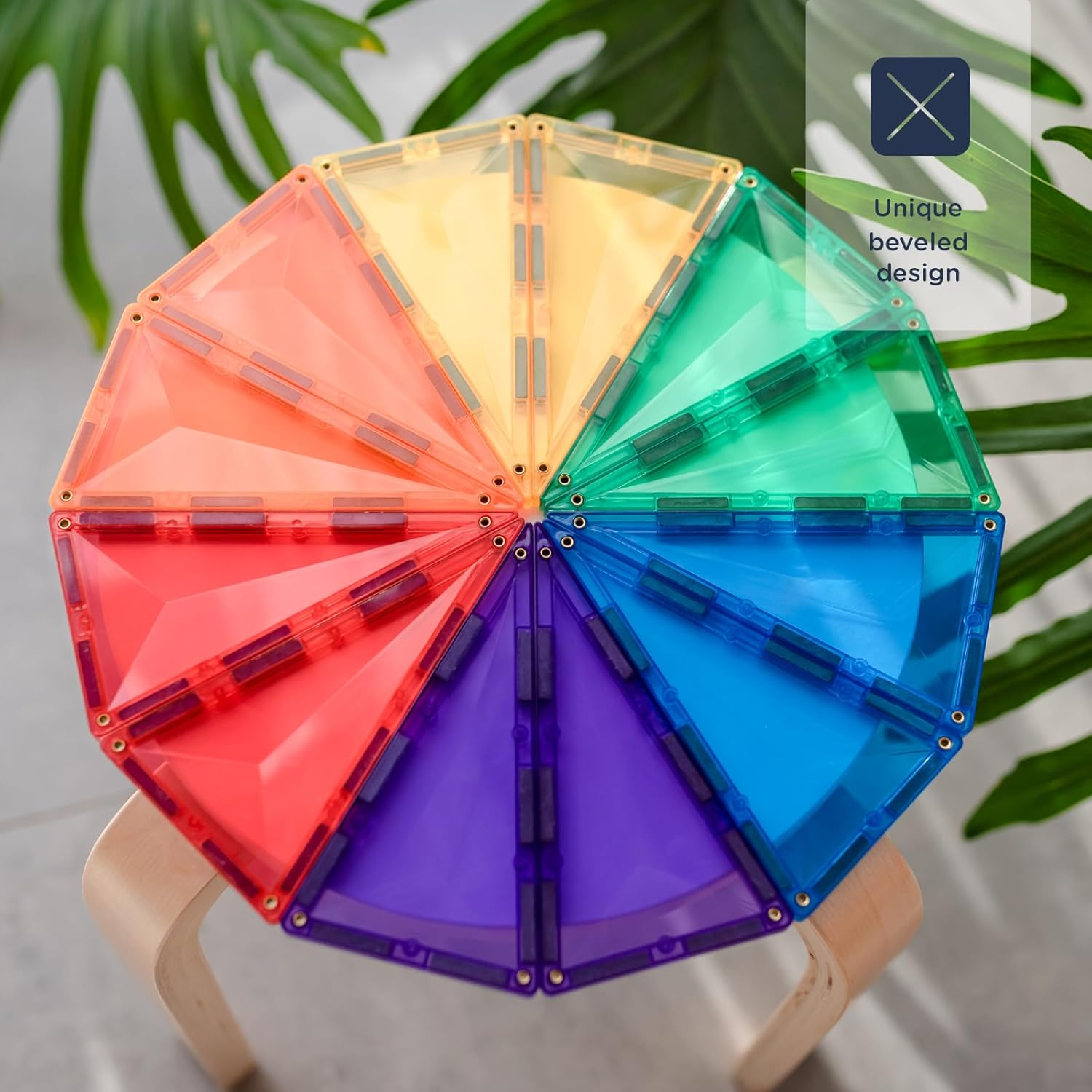 CONNETIX Rainbow Geometry Pack, 30 Pieces image number 4