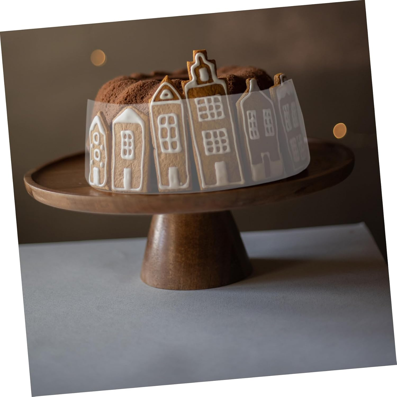 100Sheets Transparent Cake Collar Wrap for Mousse Cakes Self-Adhesive Clear Acetate for Baking and Presentation image number 1