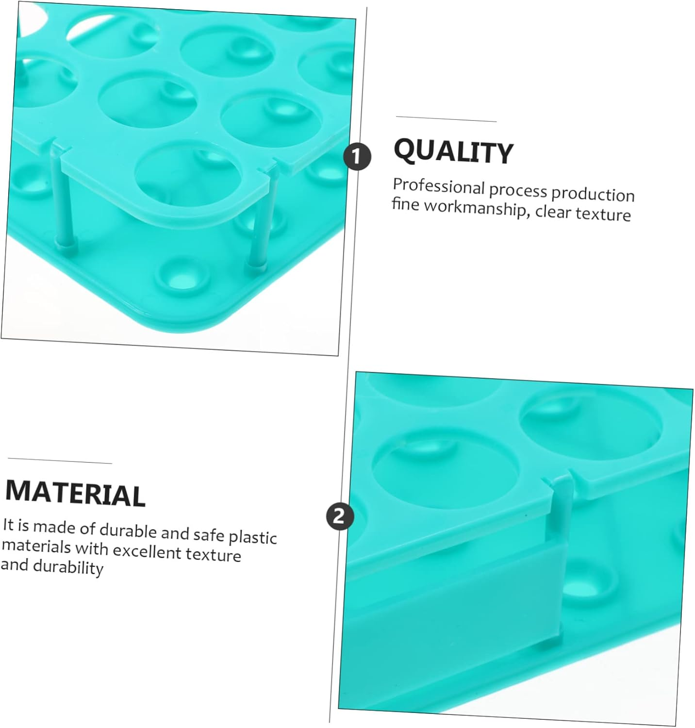 SOLUSTRE Centrifuge Tube Rack 50Ml 25 Holes Detachable Single-Sided Lab Tube Holder for Scientific Research Industrial and Laboratory Use image number 4