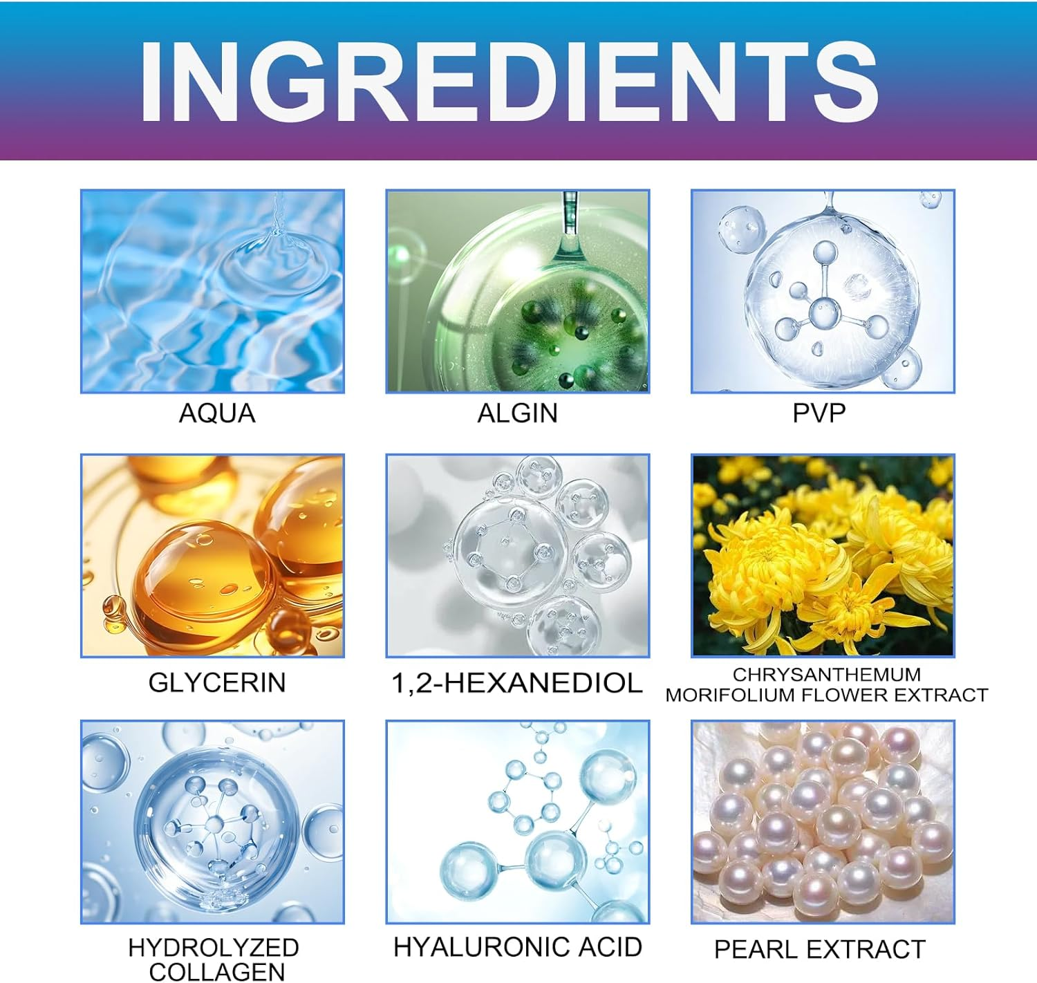 Marine Collagen Eye Gels under Eye Mask for Puffy Eyes Dark Circles with Hyaluronic Acid Pearl Extract Hydrating Eye Patches Appliable for Tired Skin Anti-Wrinkle Rejuvenation image number 4