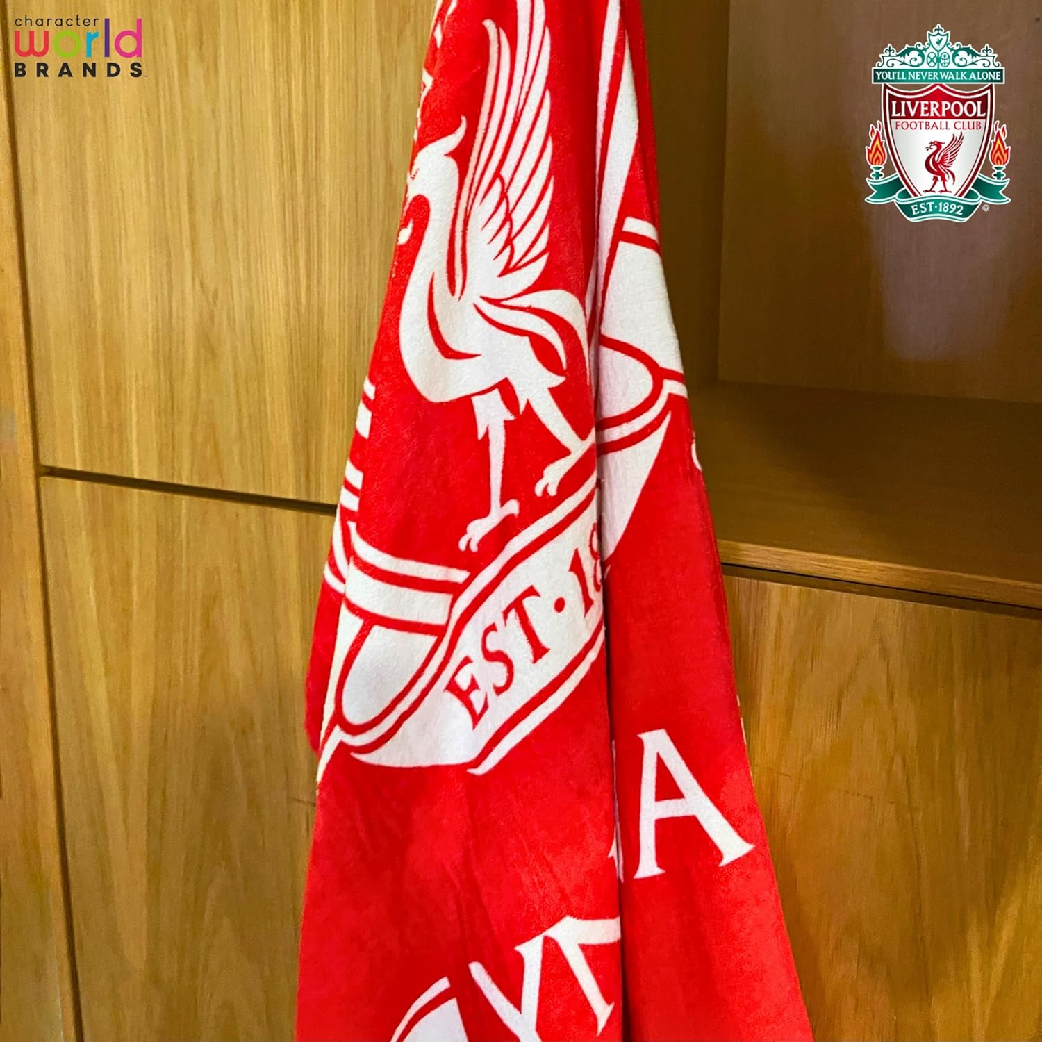 Liverpool FC Character World Official Towel | Super Soft Feel, YNWA Football Club Design | Perfect the Home, Bath, Beach & Swimming Pool | One Size 75Cm X 150Cm | 100% Cotton image number 1