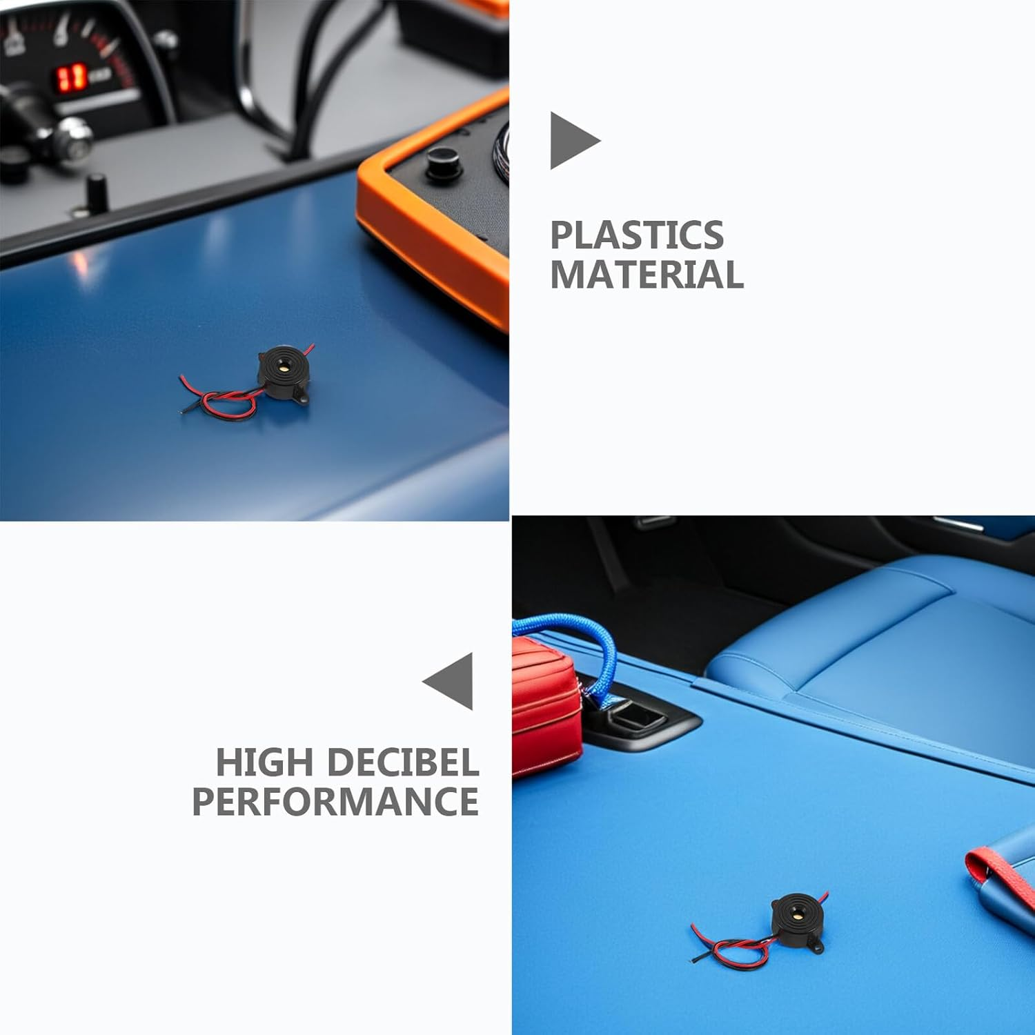 15PCS High Decibel Active Piezoelectric Buzzer -24V Electronic Alarm Buzzer Continuous Safety Alert for Physics Circuits Car Warning Systems image number 6