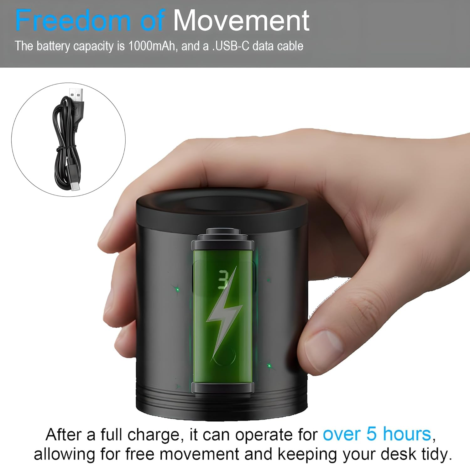 Cordless Vortex Paint Mixer丨With 3-Speed Adjustment & LCD Digital Display & Suction Cup Design, Mini Model Paints Shaker Mix Machine for Acrylic Paint Nail Polish Eyelash Adhesives（1000Mah） image number 2