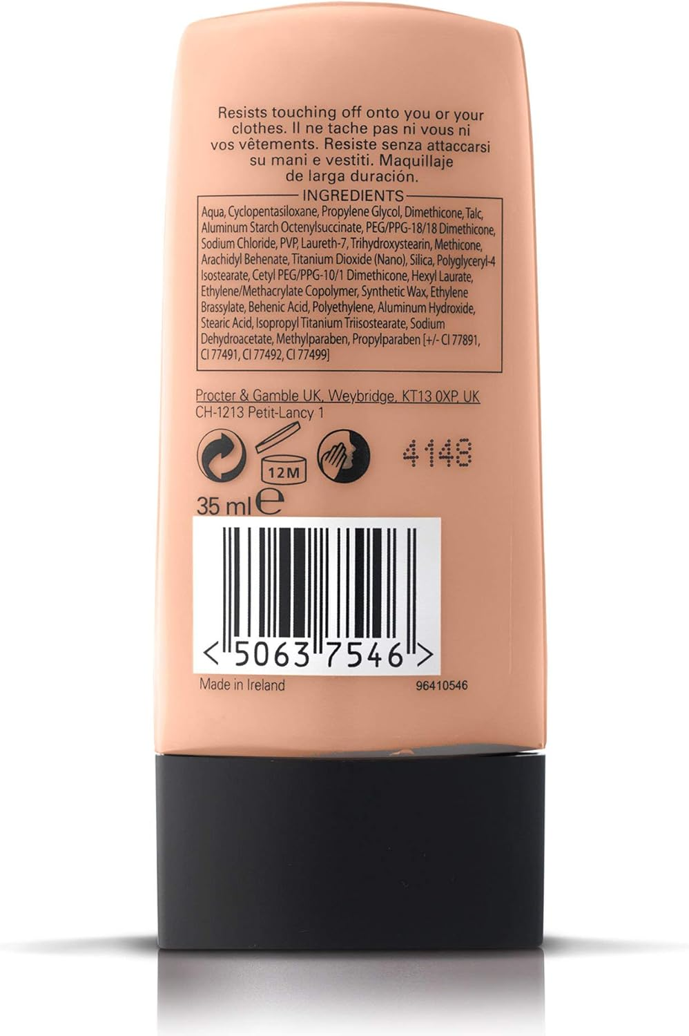 Lasting Performance Touch-Proof Foundation by Max Factor 40 Light Ivory image number 2