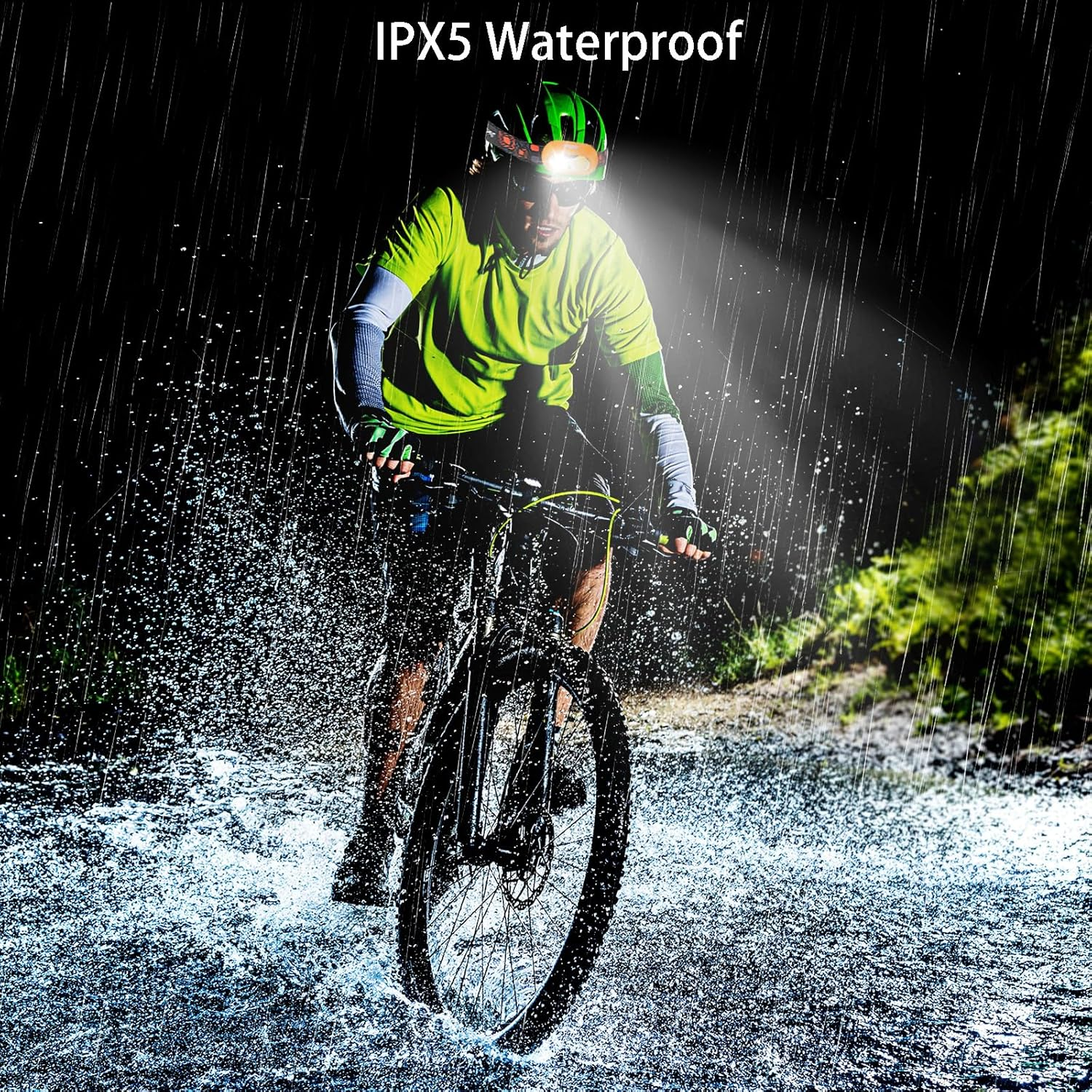 Zarek 6 Modes LED Head Torch Headlamp, Motion Sensor Control, 650 Lumen Bright with 1000Mah Battery, Waterproof Headlight with Comfortable Headband. and Flashlight, Camping Hiking Fishing Work