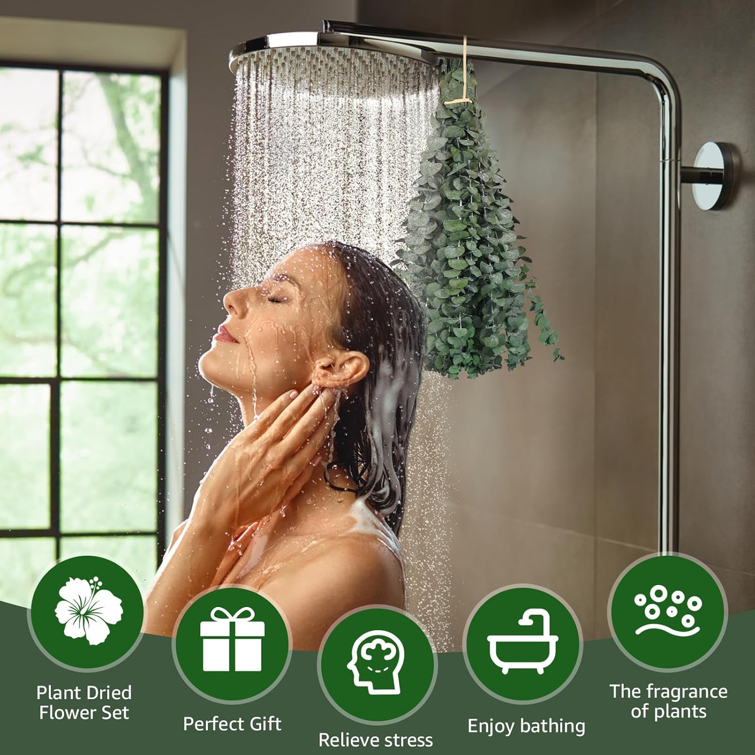 20/10Pcs Dried Eucalyptus Bundle for Shower Hanging Eucalyptus Lavender Bouquet Natural Preserved Eucalyptus Leaves Fragrance Bouquet Hanging Decoration for Bathroom Wedding (Style 1)