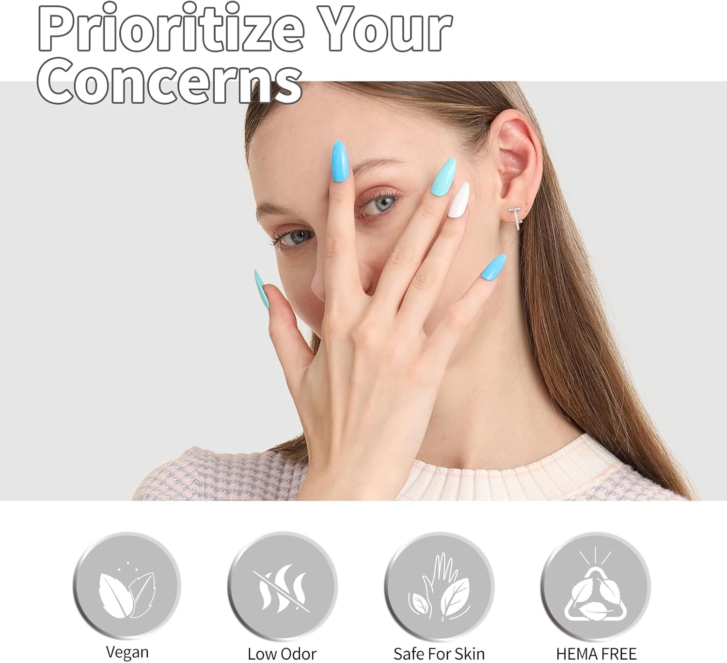 CANNI CC2 Gel Nail Polish Set, 30 Pcs 9Ml White Pink Nude Blue Pastel Gel Polish Kit Soak off LED Natural Nail Polish Set Nail Art Starter Manicure Salon DIY at Home image number 1