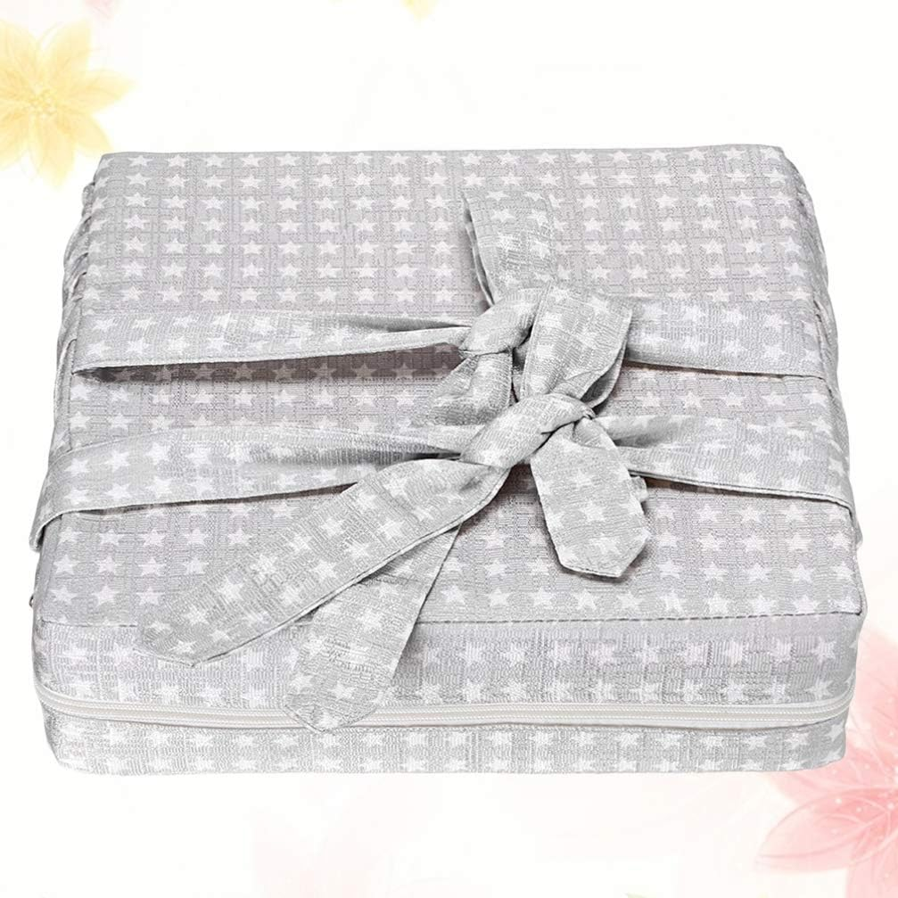 TOYANDONA Dining Chair Heightening Cushion Toddler Thick Chair Booster Seat Pads Mat for Baby Kids Children Silver - Blue image number 7