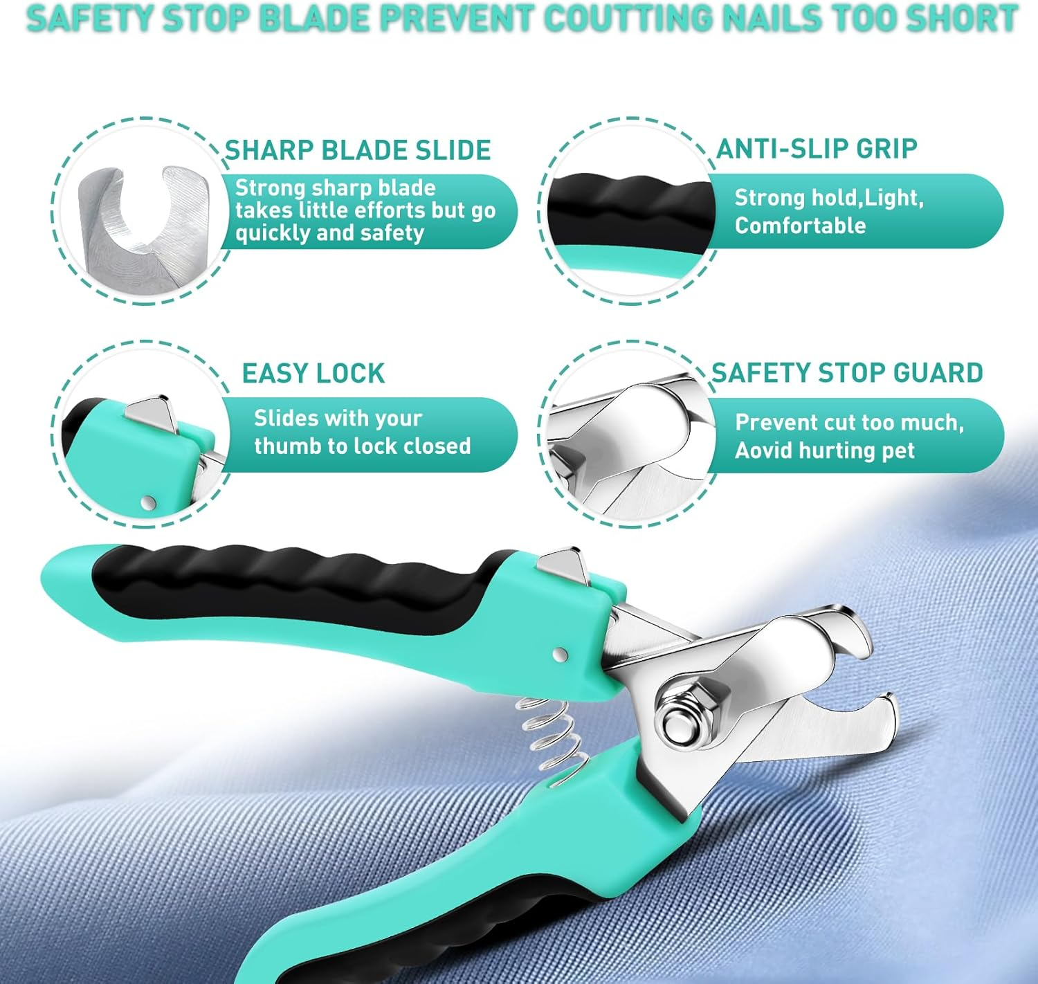 WOPQAEM Dog Brush Kit for Grooming Short & Long Haired Dogs & Cats, 5 in 1 Pet Grooming Set for Small Animals, 5 PCS Puppy Self-Cleaning Slicker Brush and Pet Comb for Shedding Medium & Large Dogs - Black image number 2