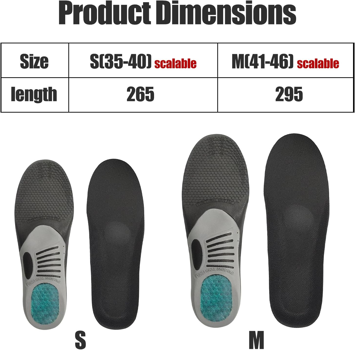 Arch Support Orthotic Insoles- Orthotic Inserts for Men & Women - Plantar Fasciitis Relief Insole,Heavy Duty Cushion with Shock Absorption - Flat Feet Pain Relief for Running, Work Boots, All-Day Standing (M 41-46) image number 1