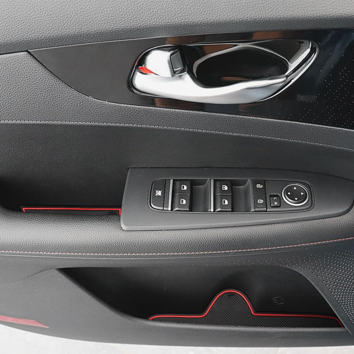 Auovo Anti-Dust Mats Compatible with 2022 2023 Kia K3/Forte/Cerato Accessories - Door Slot Pads & Console Liners (14Pcs/Set) image number 1