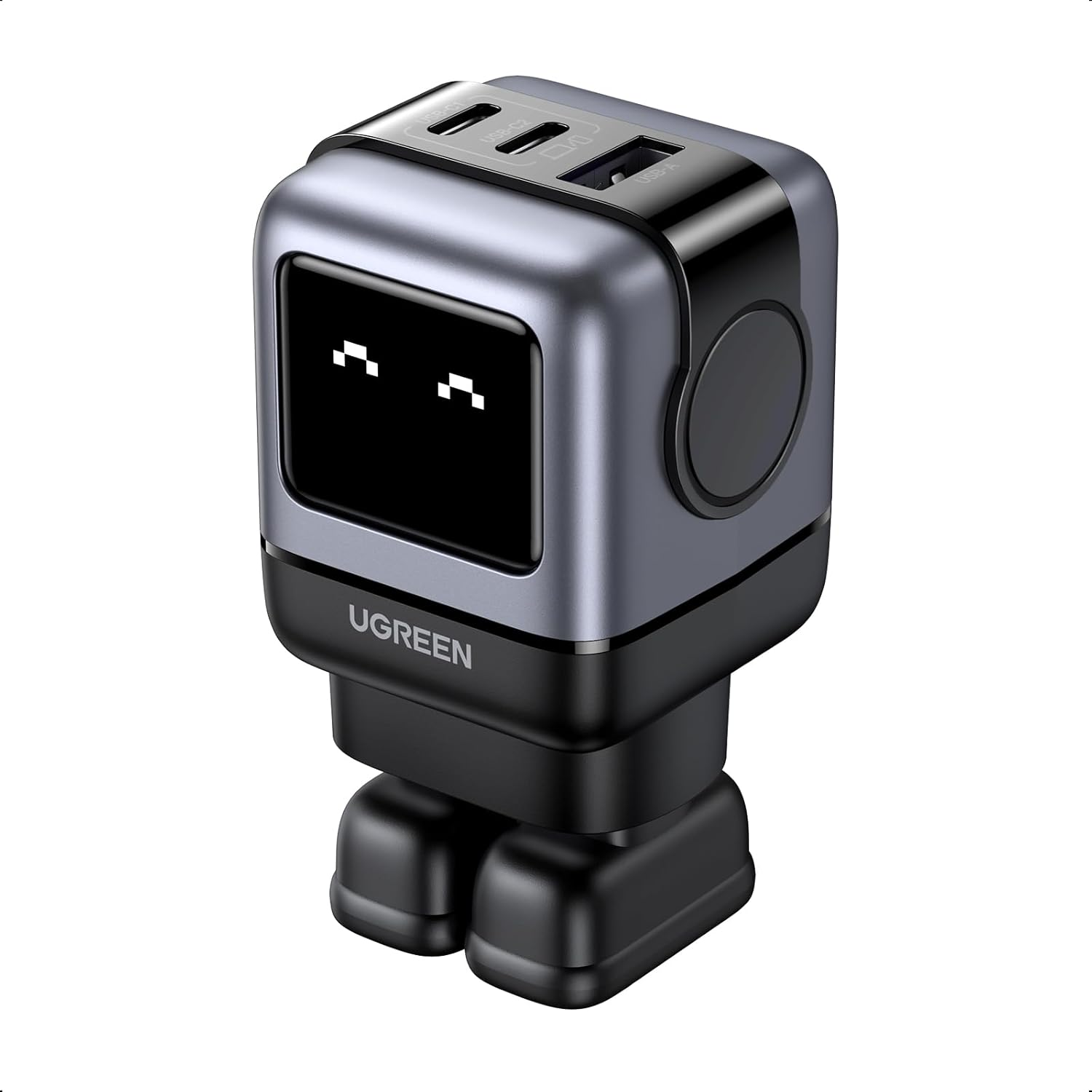 UGREEN Uno Charger 65W USB C Charger Nexode 3-Port Gan Fast Charging Block AU Plug Type C Power Adapter for Macbook Pro, Iphone 17 Pro Max/16, Galaxy S25 Ultra(Pps 45W), Pixel 10, Steam Deck, ROG Ally image number 1