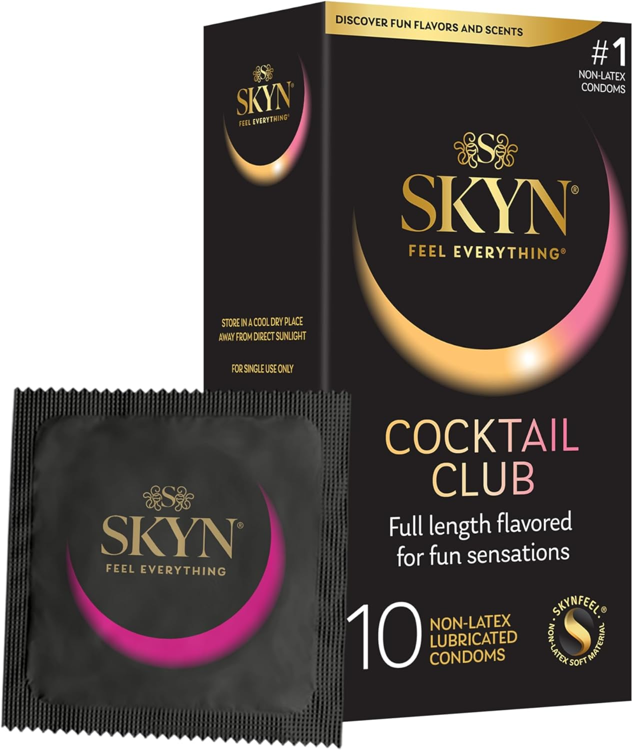 Skyn Lifestyles Cocktail Club Premium Flavored Condoms, 10 Count image number 5