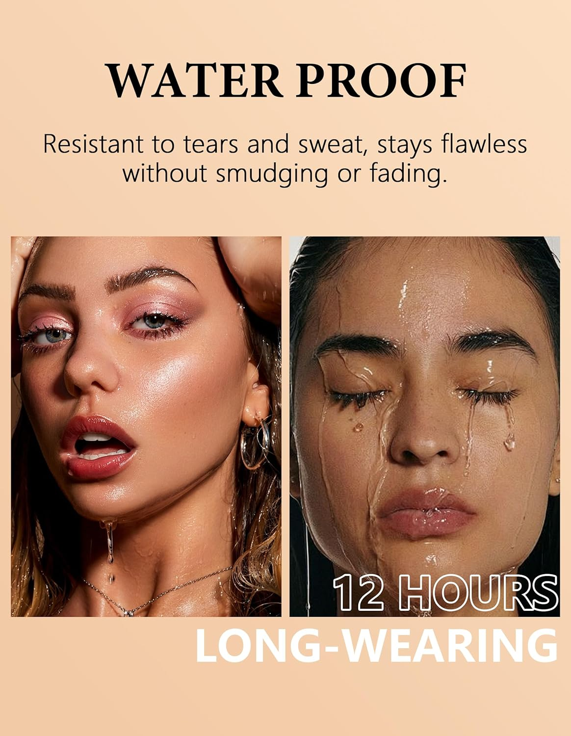 Erinde Glitter Eyeshadow Stick, Waterproof Eyeshadow Shimmer Stick, Smooth Cream Eye Shadow Sticks, Korean Makeup Brightener Pencil, Easy to Blend Long Lasting Shimmer Eyeshadows 05# - 04 image number 2