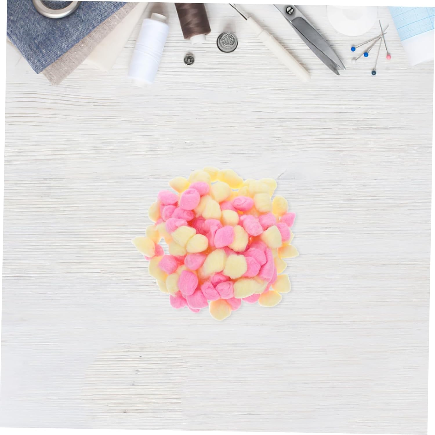 SHINEOFI 500Pcs Colored Cotton Balls Pom Poms for Crafts DIY Accessories Small Craft Balls in for Handmade Projects and Boys and Girls Activities image number 4