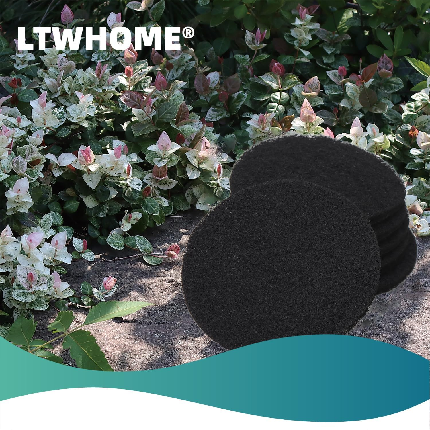 LTWHOME Activated Carbon Filter Pads Suitable for Eheim Classic 2213/250 2628130(Pack of 12) image number 2