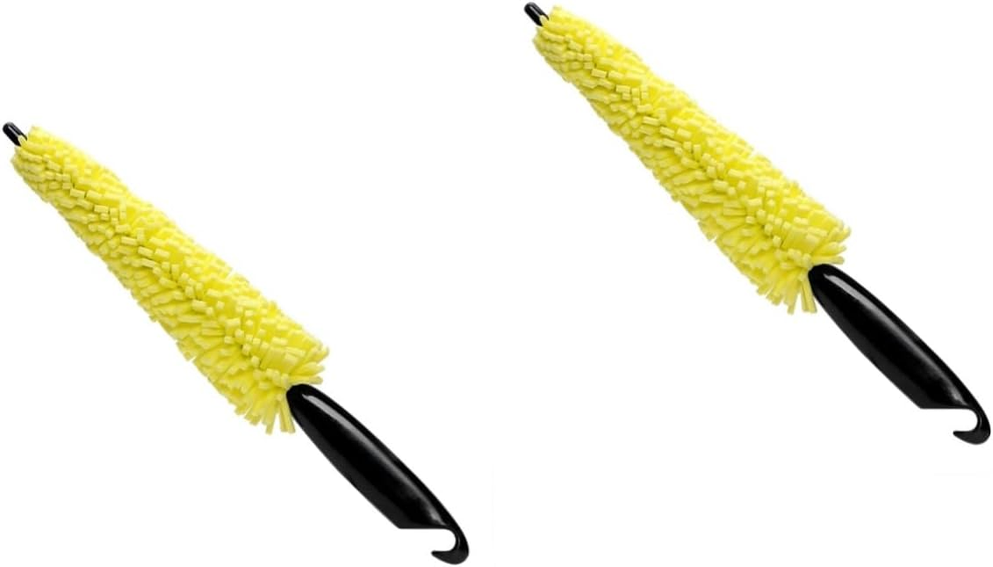 Vaguelly 3Pcs Car Auto Wheel Tyre Rim Cleaning Brush for Washing for Tire and Rim Maintenance