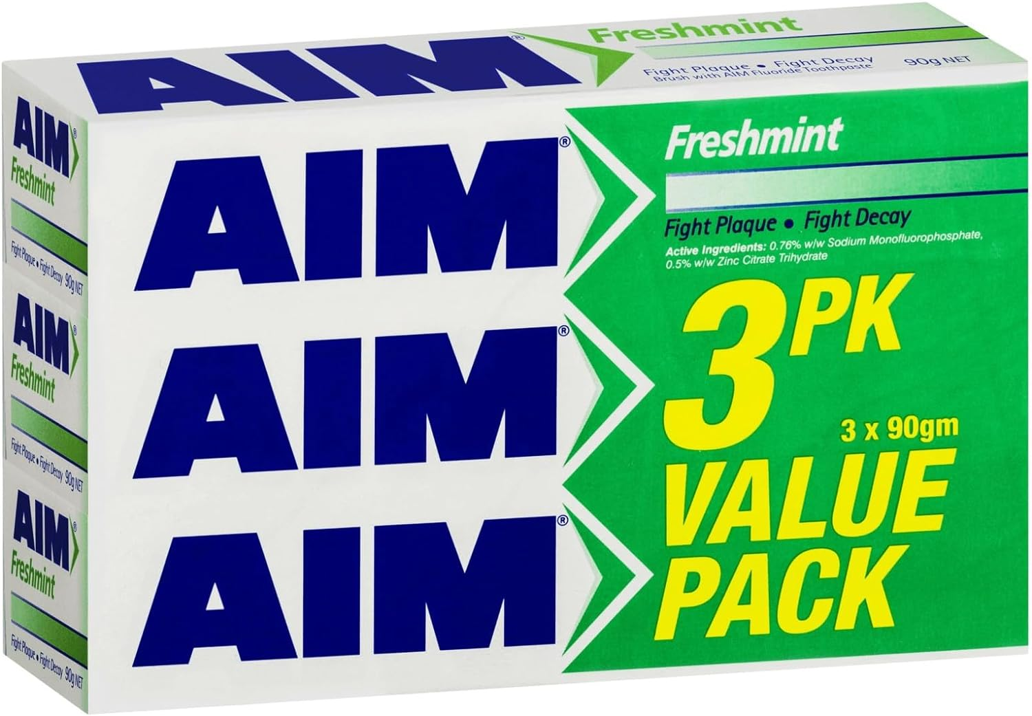 Aim Original Toothpaste Value Pack 90Gm X 3 (Pack of 3) image number 5