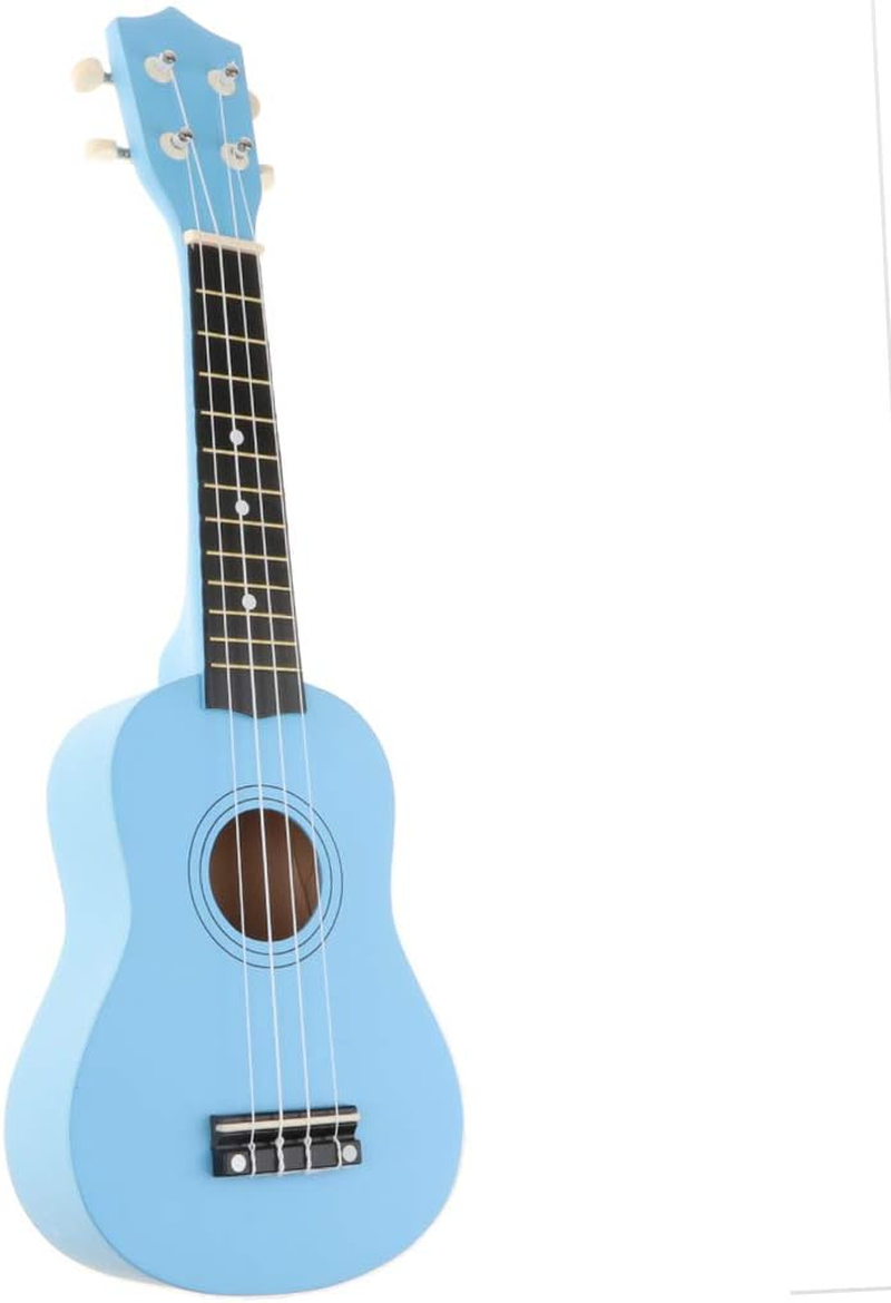 Baosity 21'' Ukulele Kids Starter 4 String Vintage Beginner Ukuleles Fast Learn Songbook - Blue